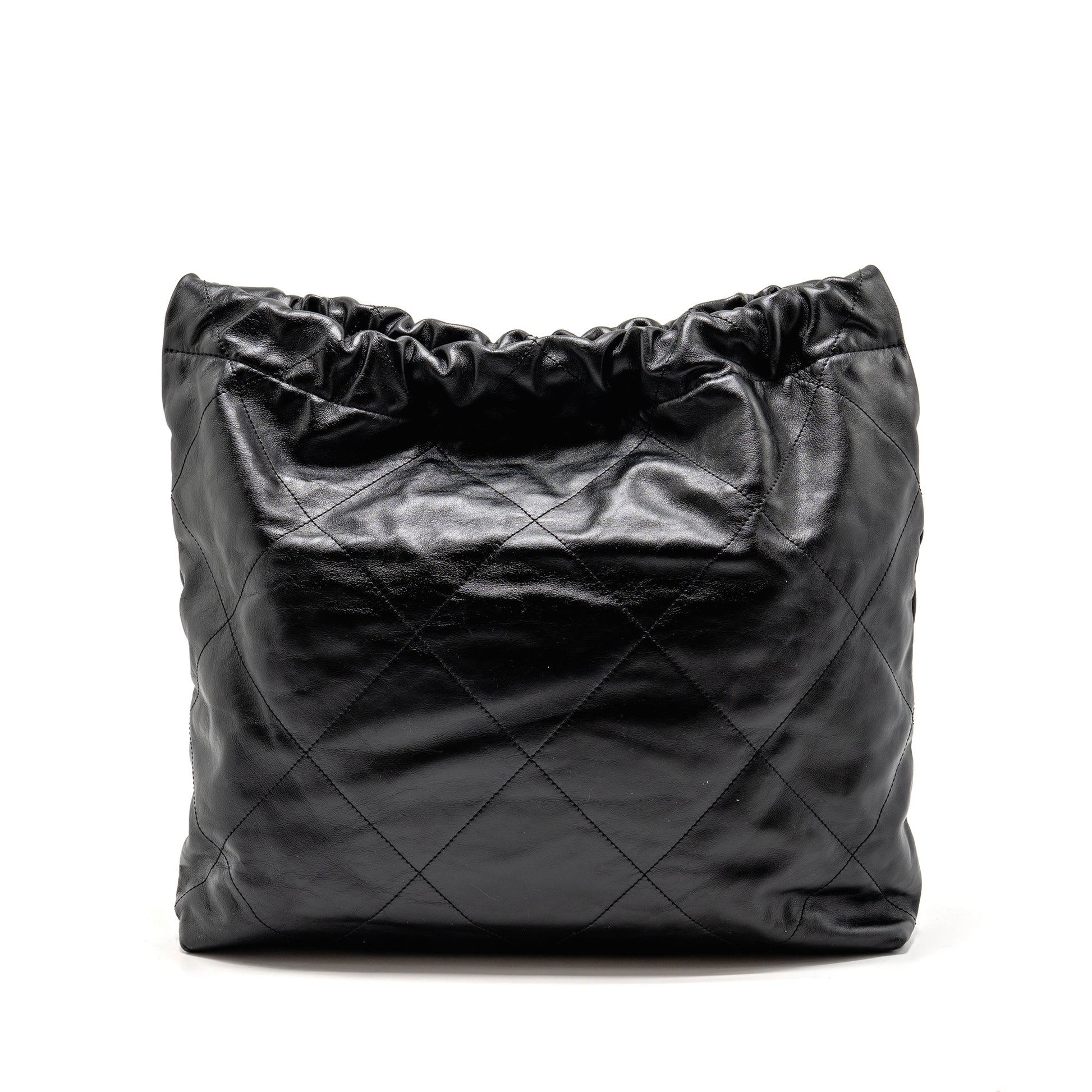 Chanel 22 Calfskin GHW microchip Black Handbag
