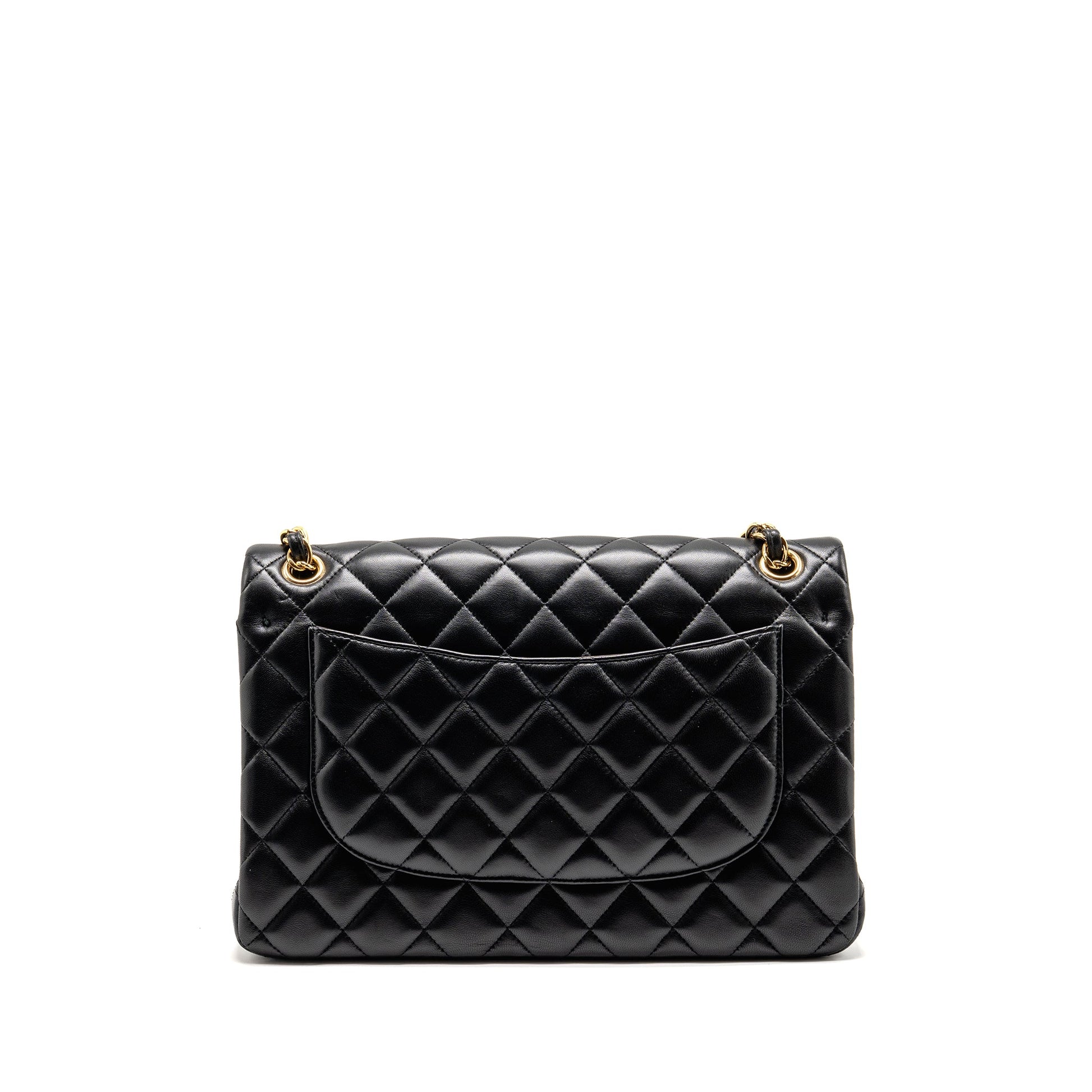 Chanel Jumbo Classic Double Flap Lambskin GHW Black Shoulder Bag Ghw 3