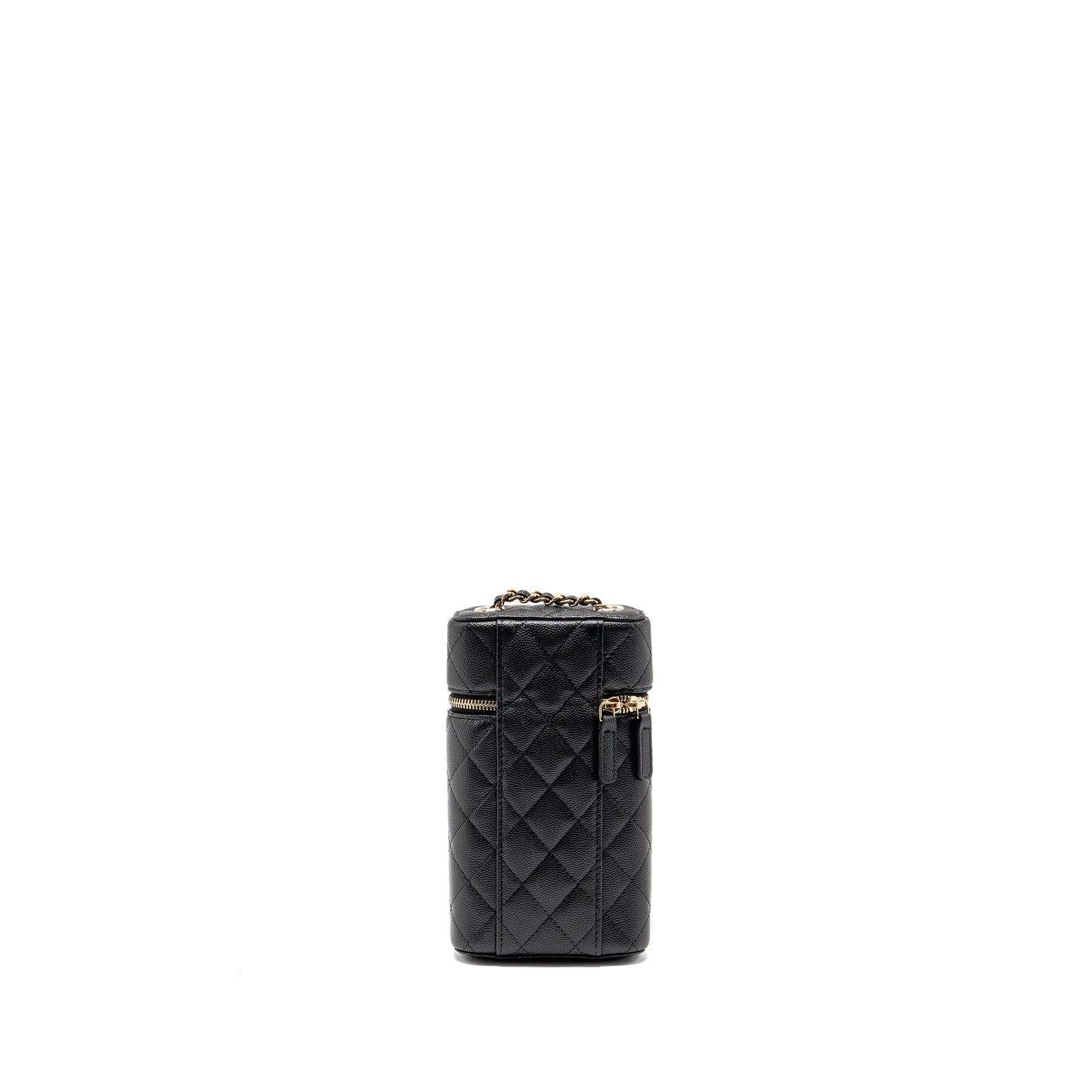 Chanel Classic Vanity Phone Holder Caviar LGHW Black Handbag