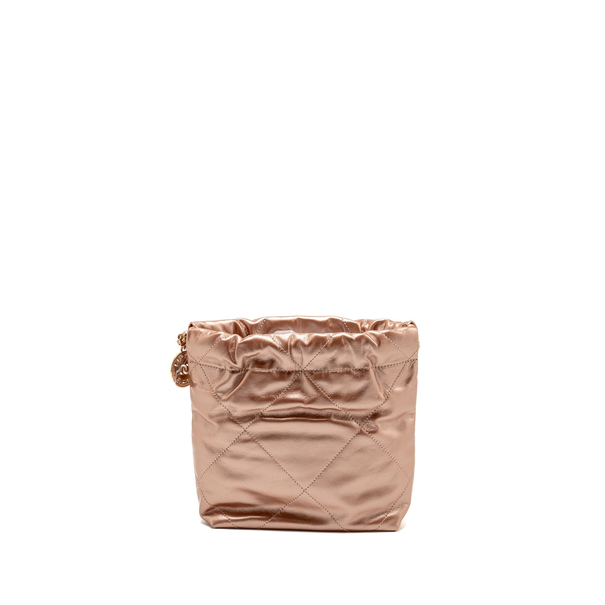 Chanel 22 Shiny Calfskin Light LGHW Microchip Pink Mini Bag