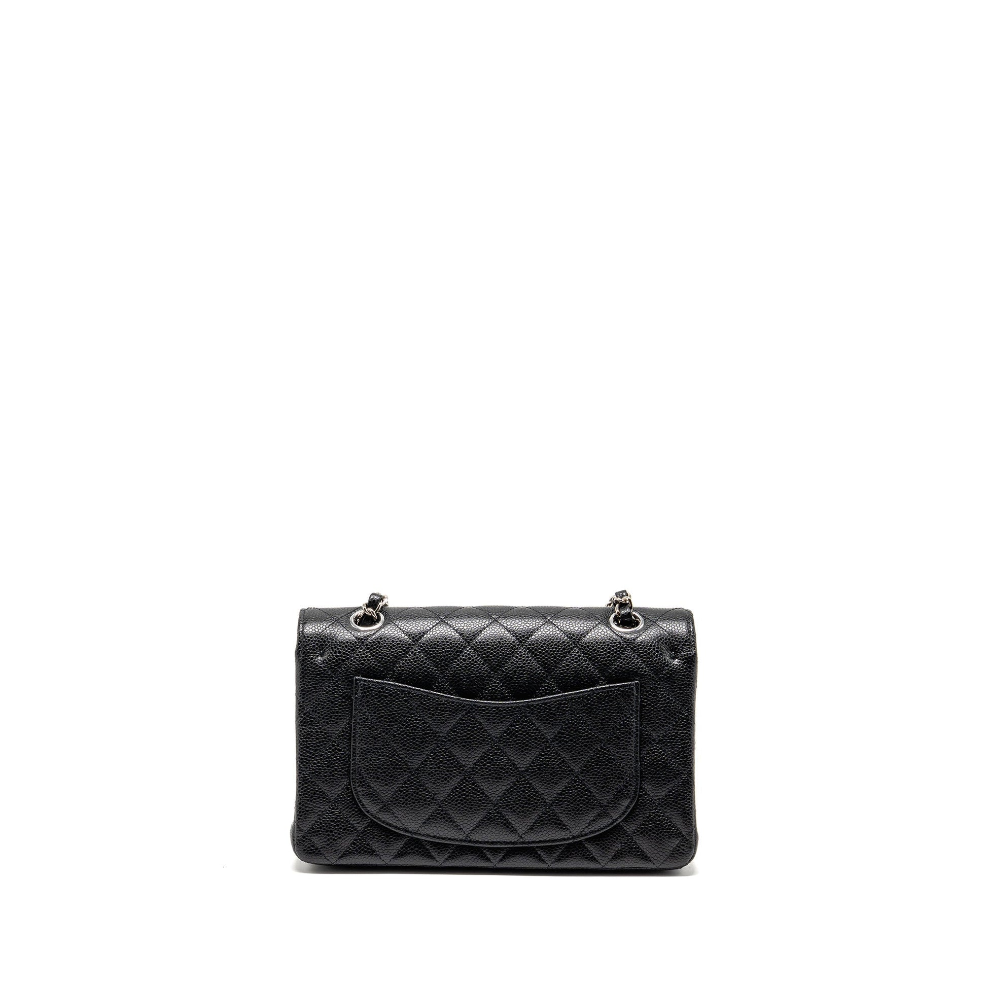 Chanel Classic Double Flap Caviar SHW Black Small Shoulder Bag Shw 2