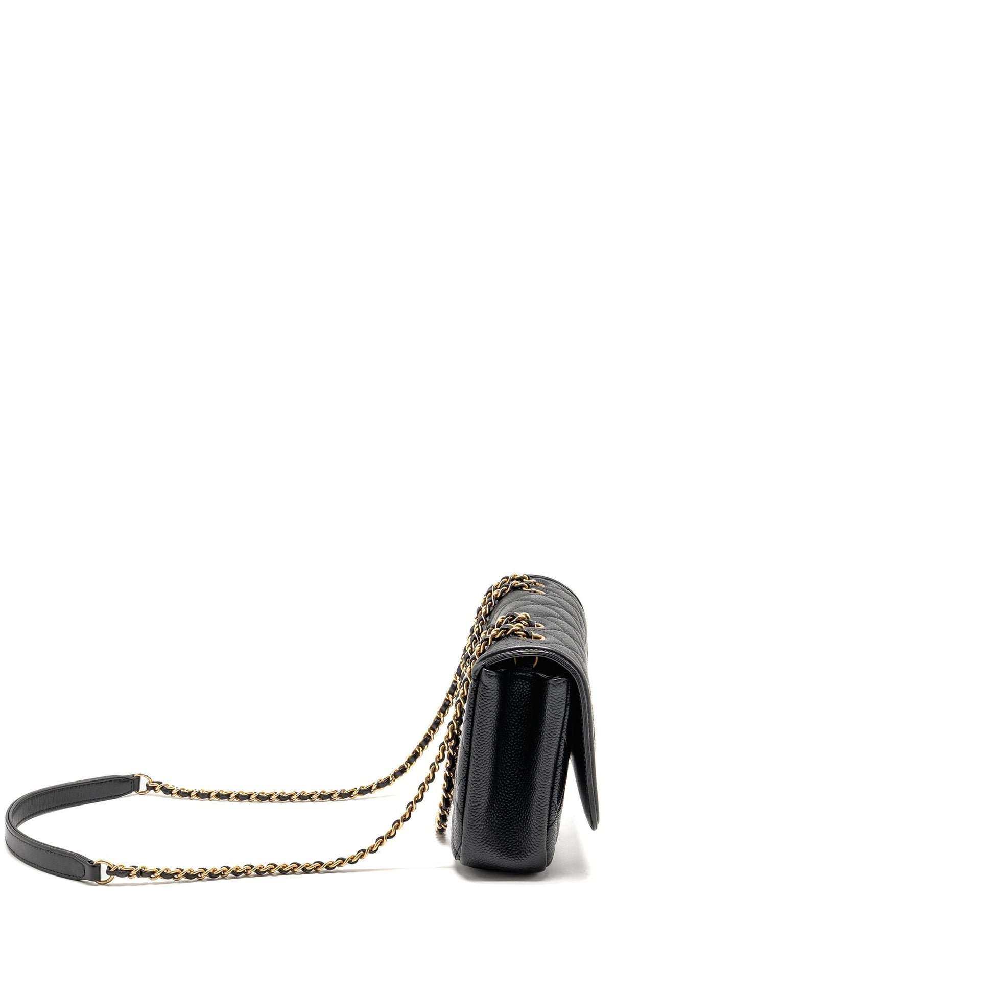 Chanel Filigree Flap Caviar GHW Black Shoulder Bag Ghw 1