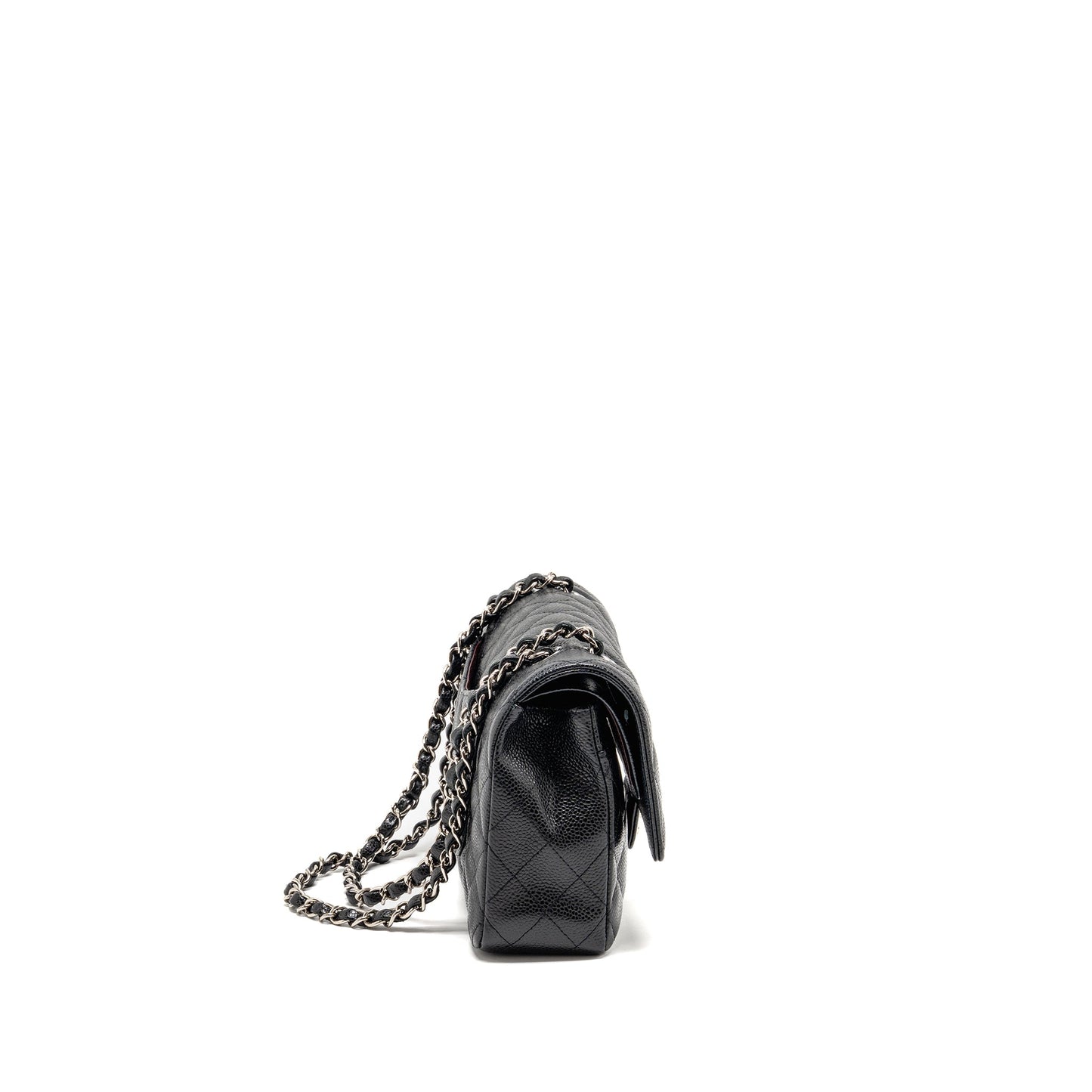 Chanel Classic Double Flap Caviar SHW Black Shoulder Bag Shw 12
