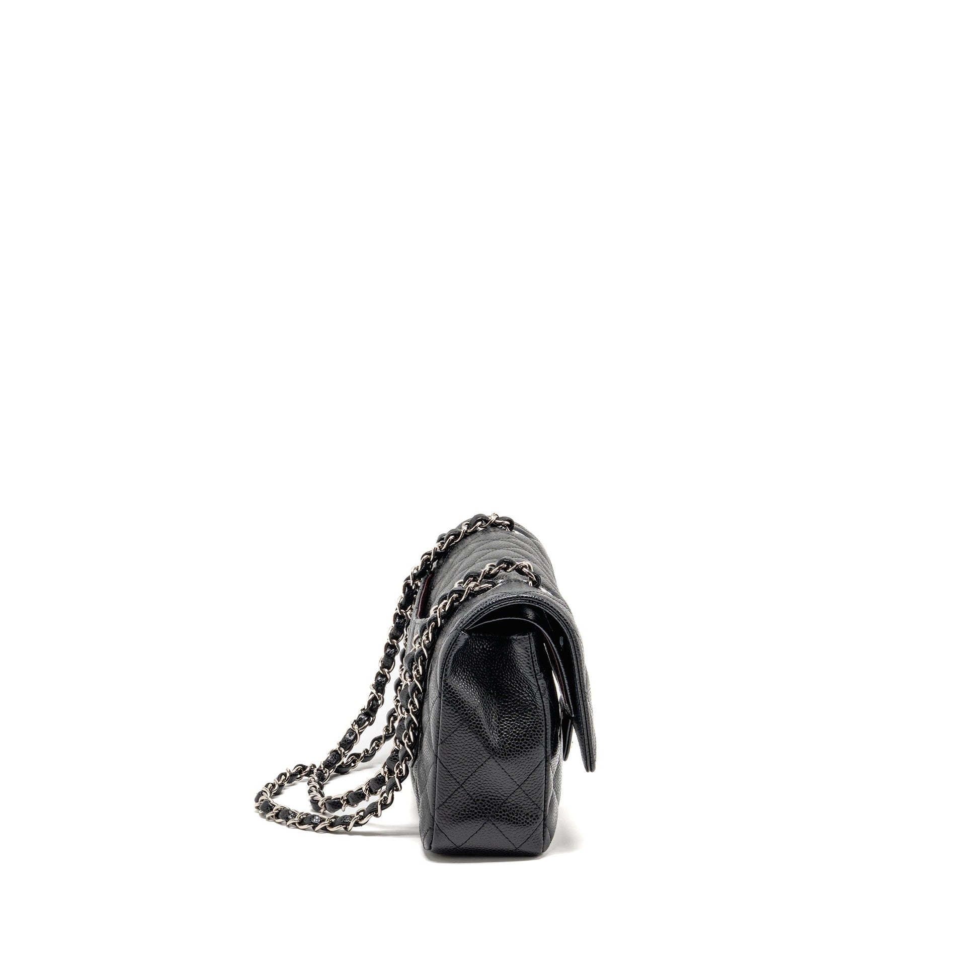 Chanel Classic Double Flap Caviar SHW Black Shoulder Bag Shw 12