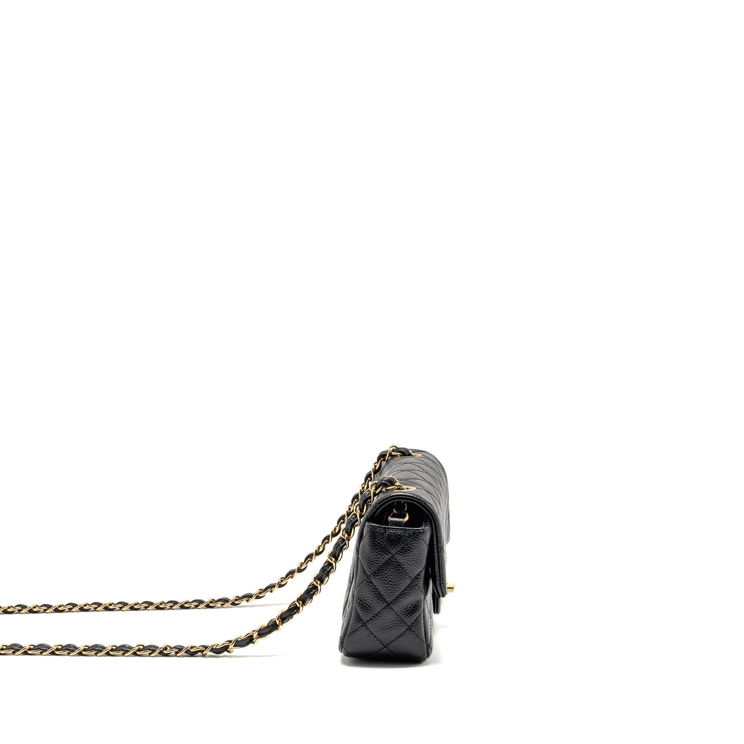 Chanel Rectangular Flap Caviar GHW Black Shoulder Bag