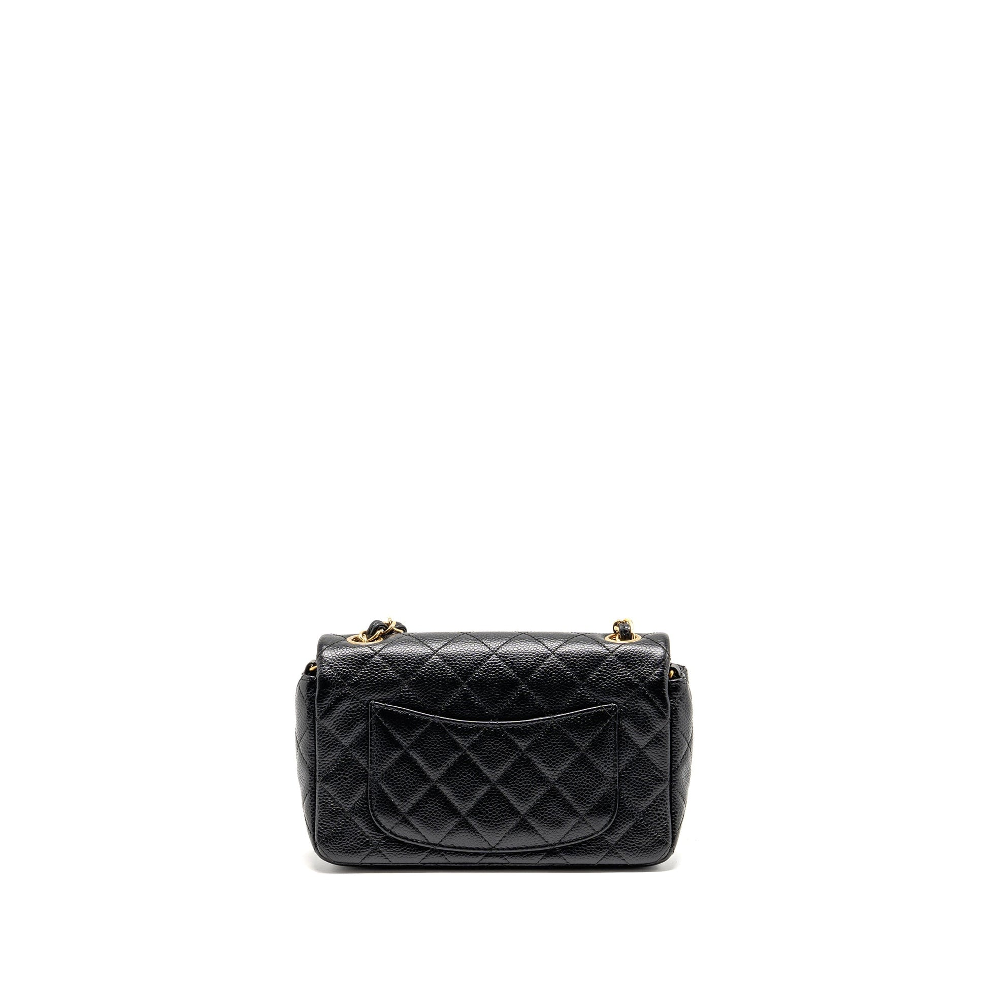 Chanel Rectangular Flap Caviar GHW Black Shoulder Bag