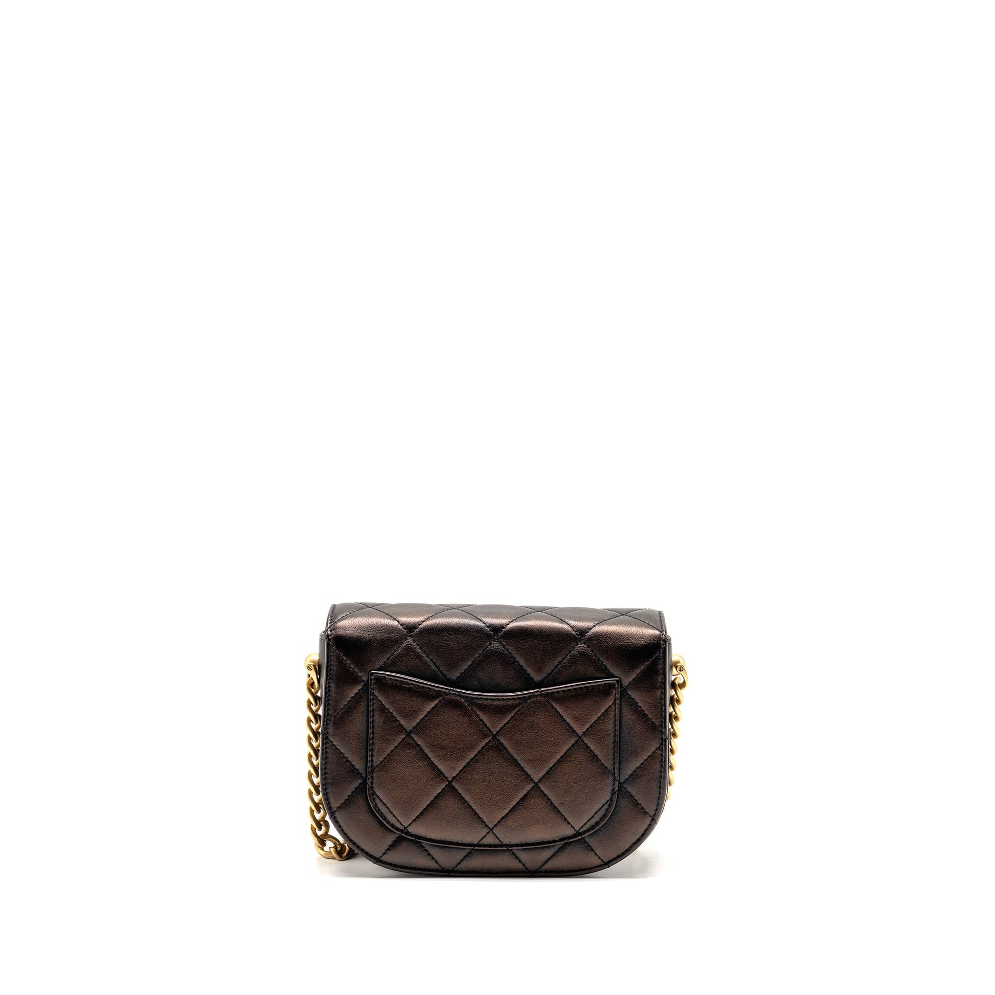 Chanel 21S Moon Messenger Calfskin GHW Black Messenger Bag Ghw 1
