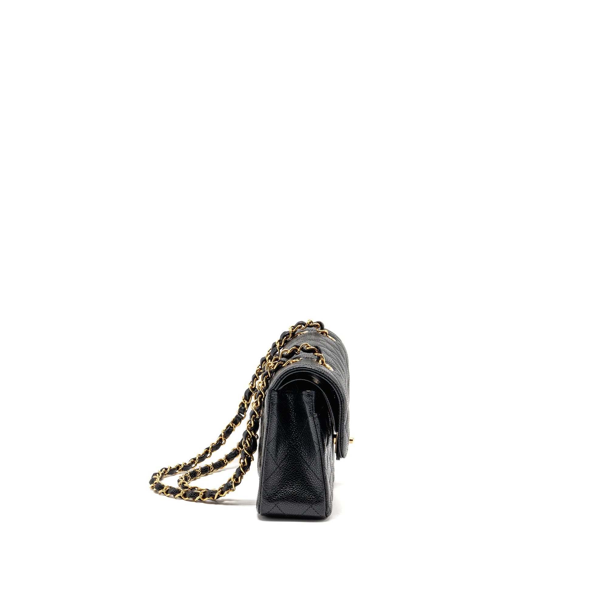Chanel Classic Double Flap Caviar GHW microchip Black Small Shoulder Bag Ghwmicrochip 2