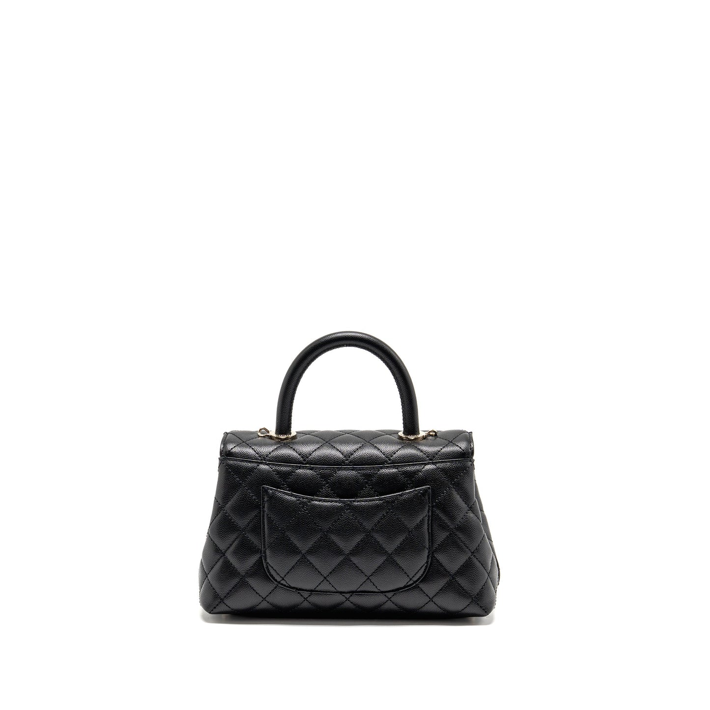 Chanel Coco Handle Caviar LGHW microchip Black Small Handbag Microchip 18
