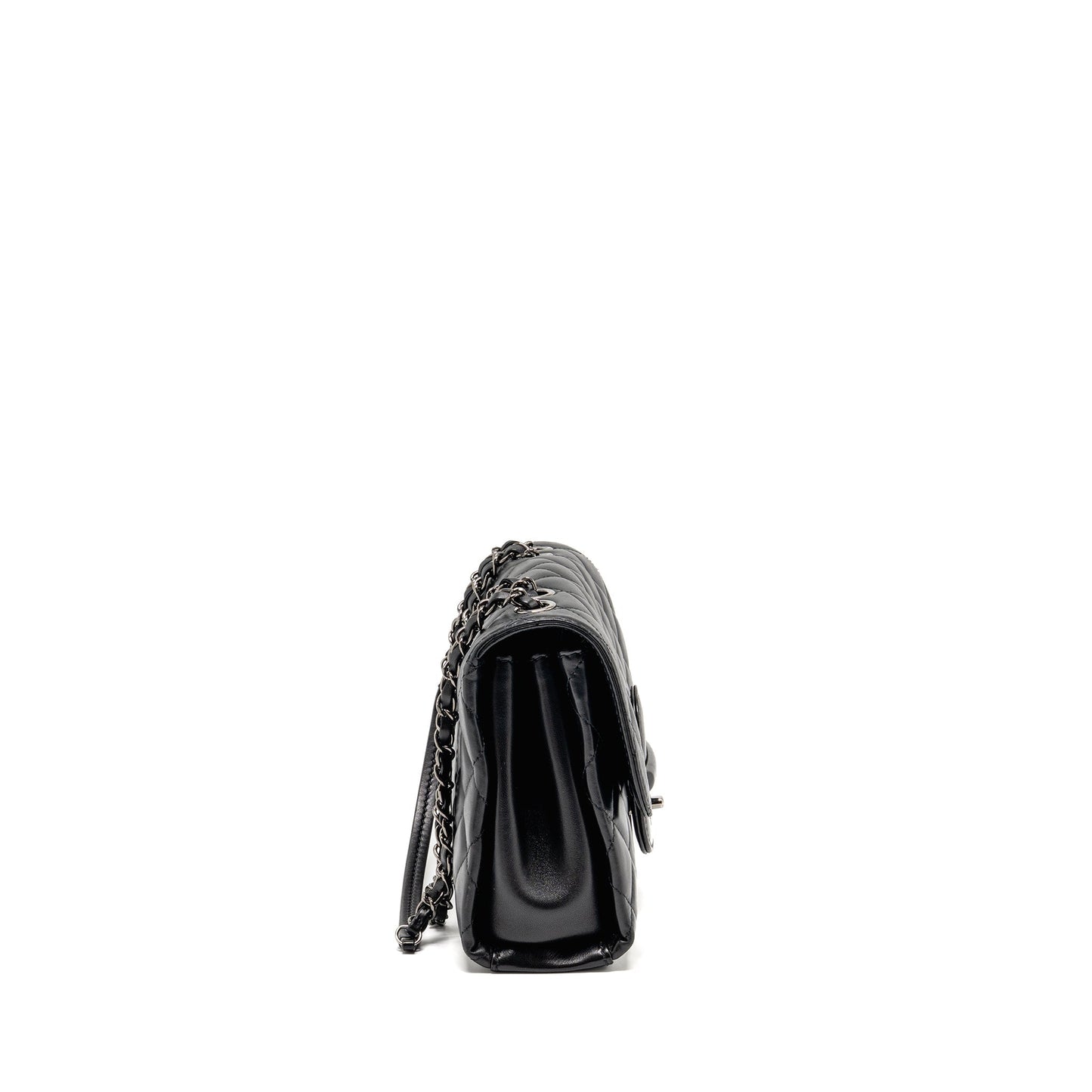 Chanel Coco Loop Single Flap Lambskin SHW Black Shoulder Bag