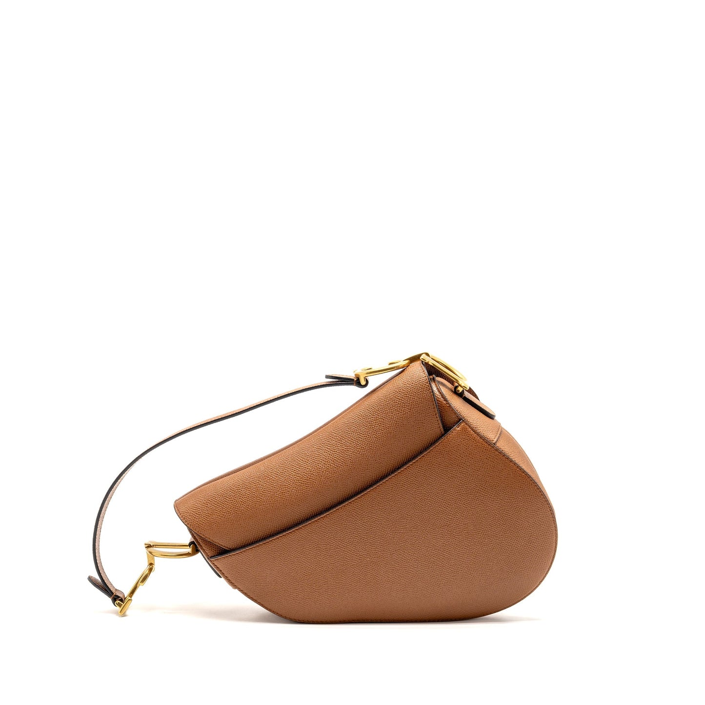 Dior Saddle Purse Calfskin Caramel Handbag Medium Travel Bag