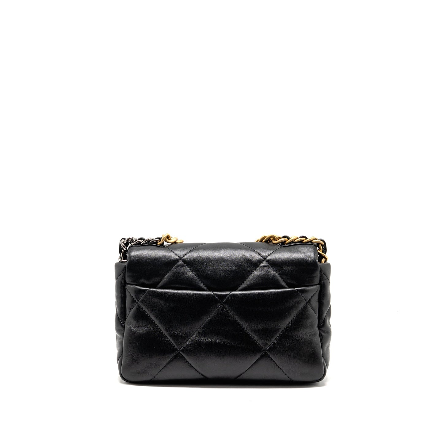Chanel 19 goatskin hardware Multicolor Black Small Handbag