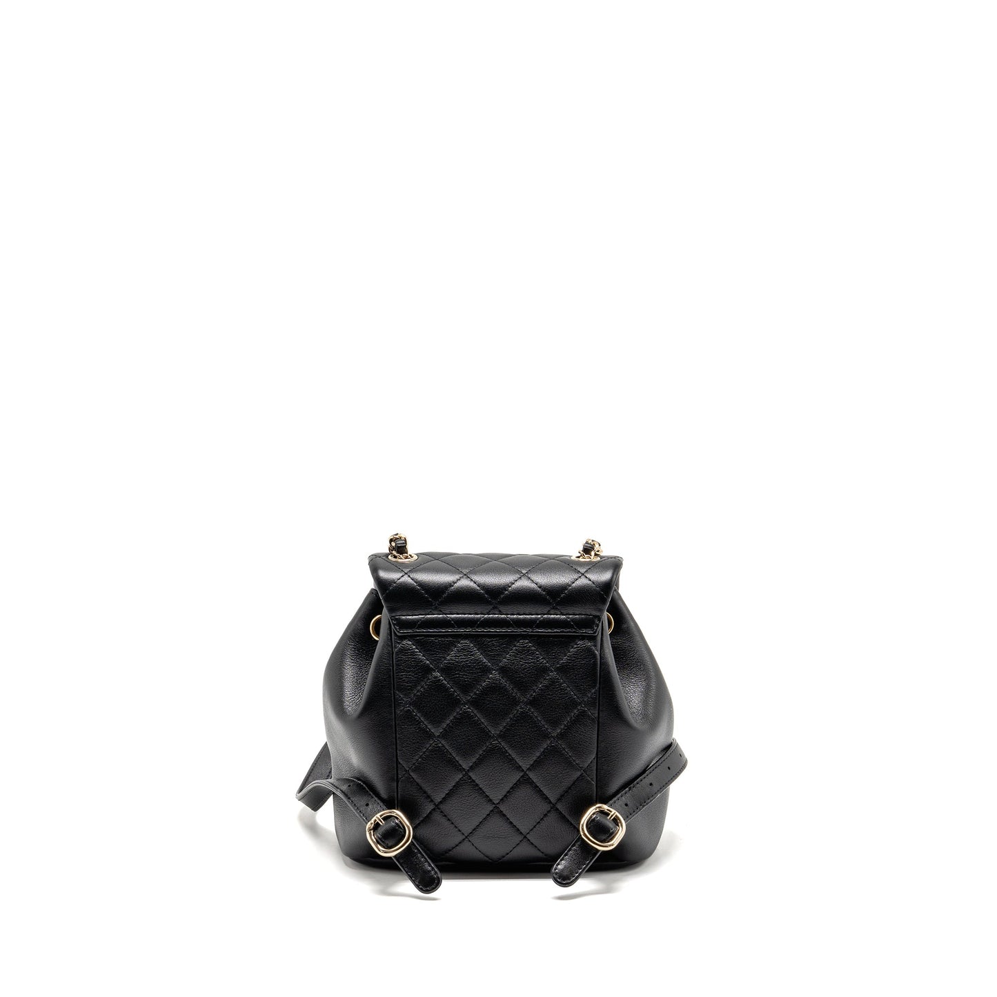 Chanel Duma Backpack calfskin LGHW microchip Black Microchip 1