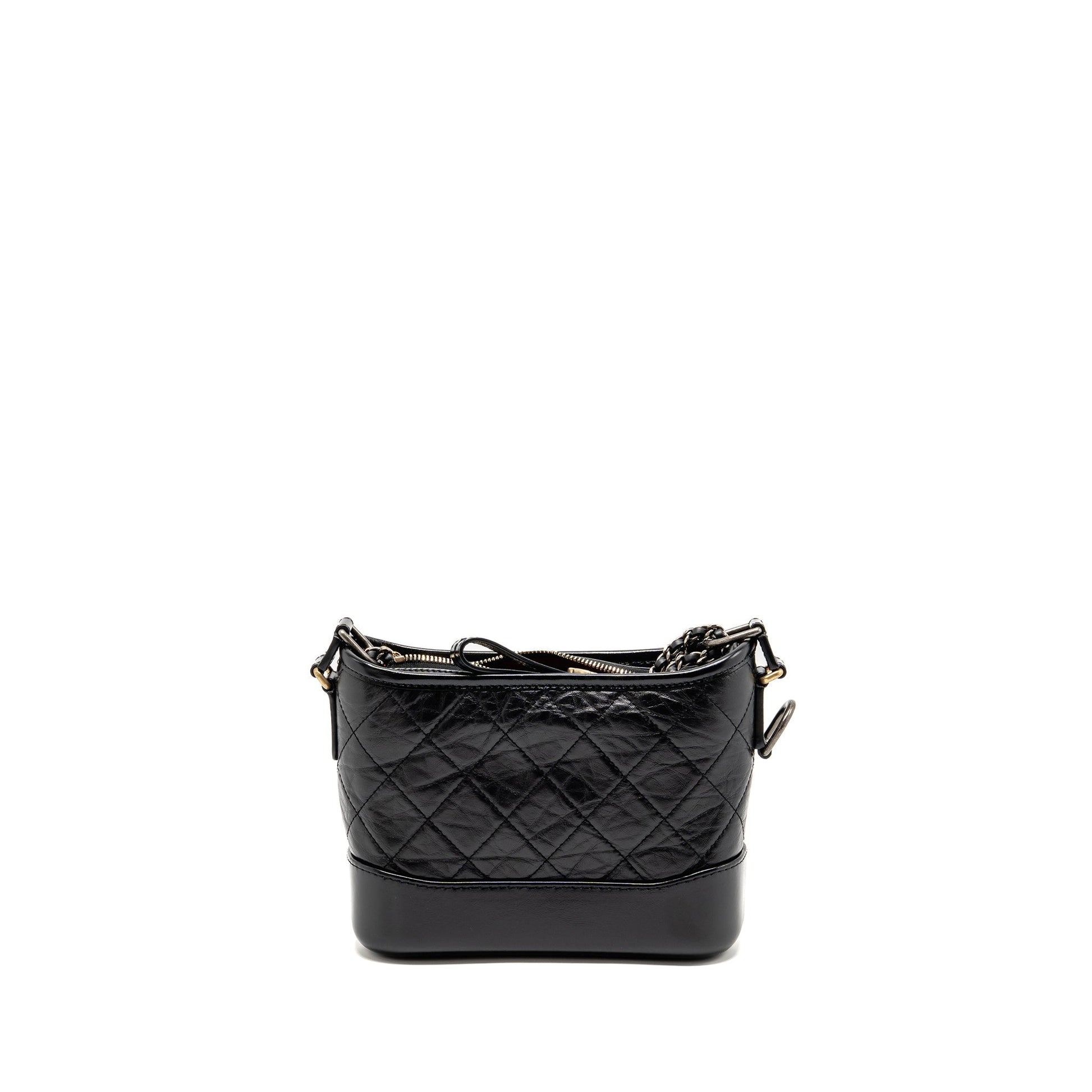 Chanel Gabrielle Hobo Aged Calfskin Hardware Multicolour Black Small Shoulder Bag Hardware 7
