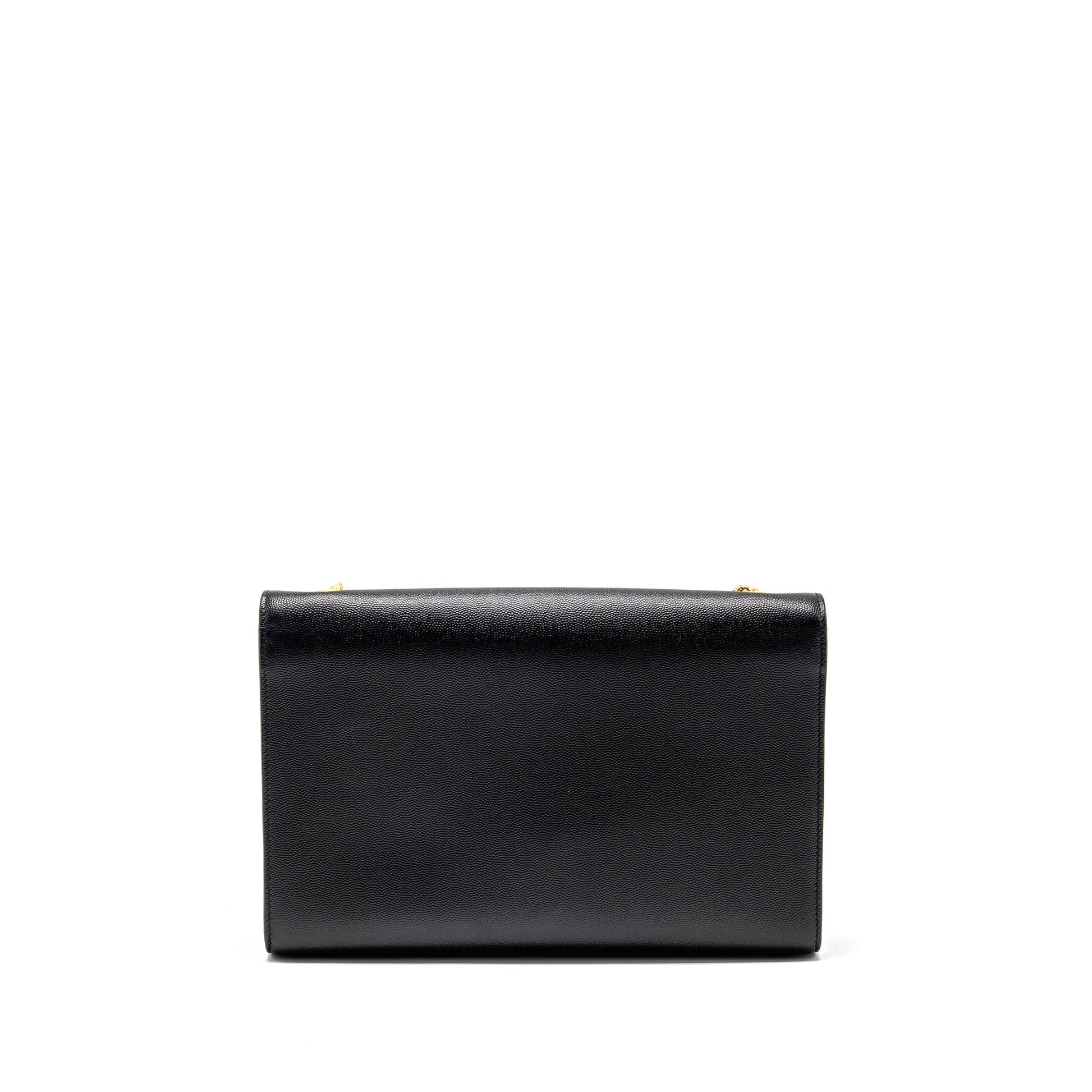 YSL Saint Laurent Saint Laurent Kate Purse Grained Calfskin Travel Black Large Travel Bag
