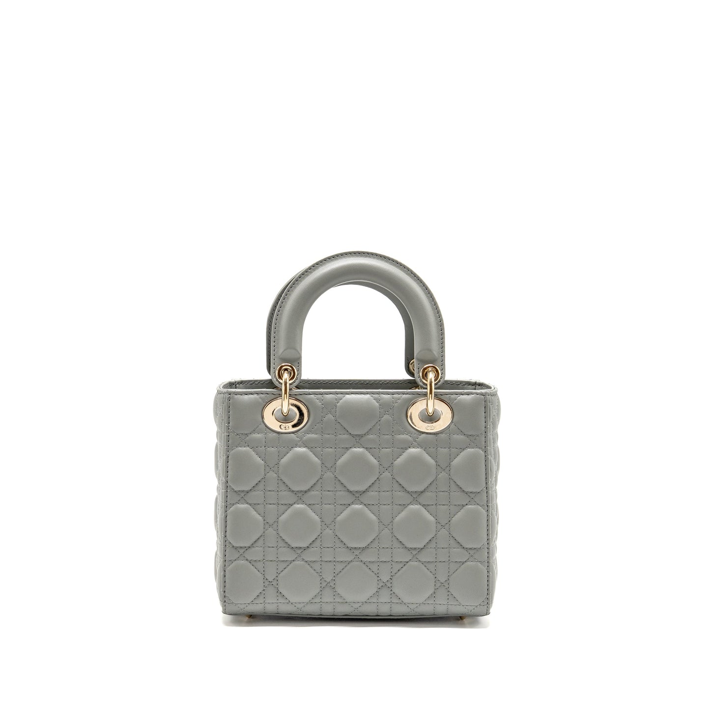 Dior Lady My Abc Purse Lambskin Grey Stone Small Travel Bag