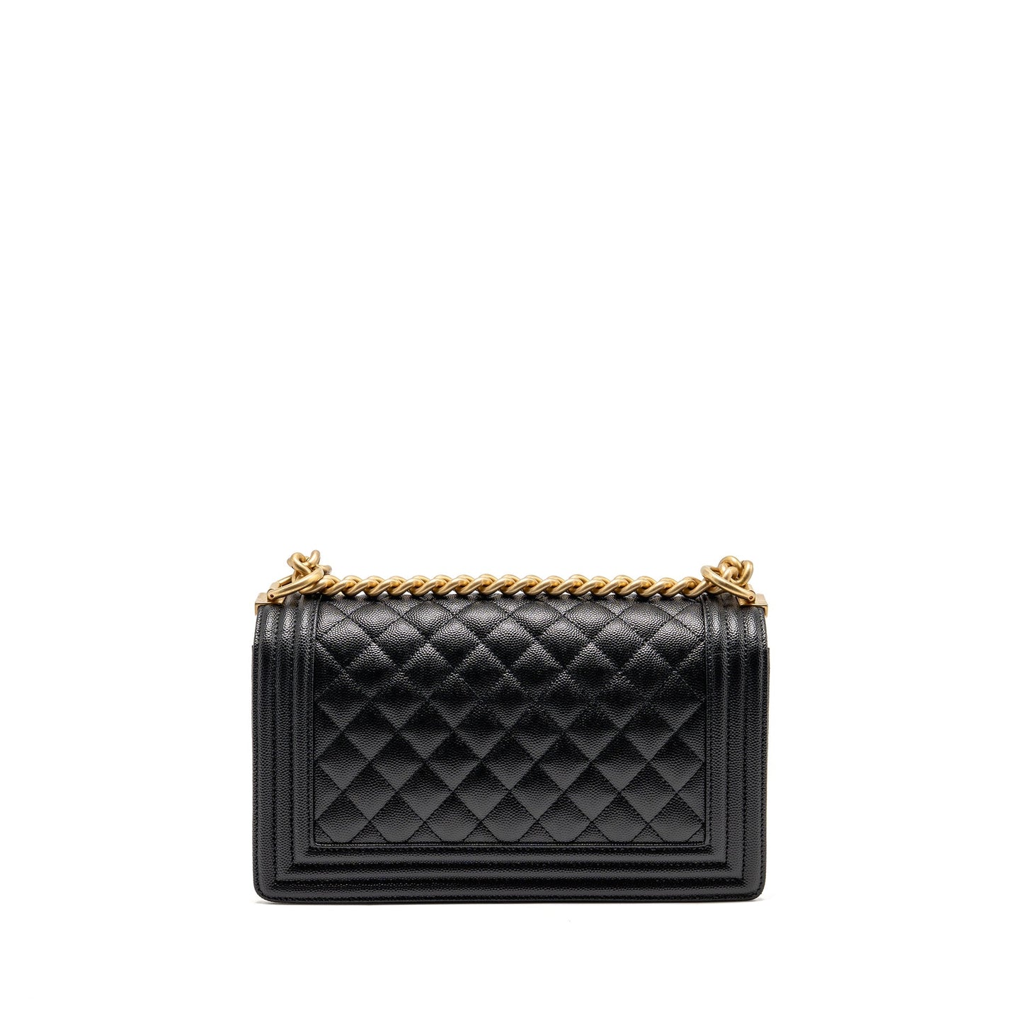 Chanel Boy Caviar GHW microchip Black Handbag