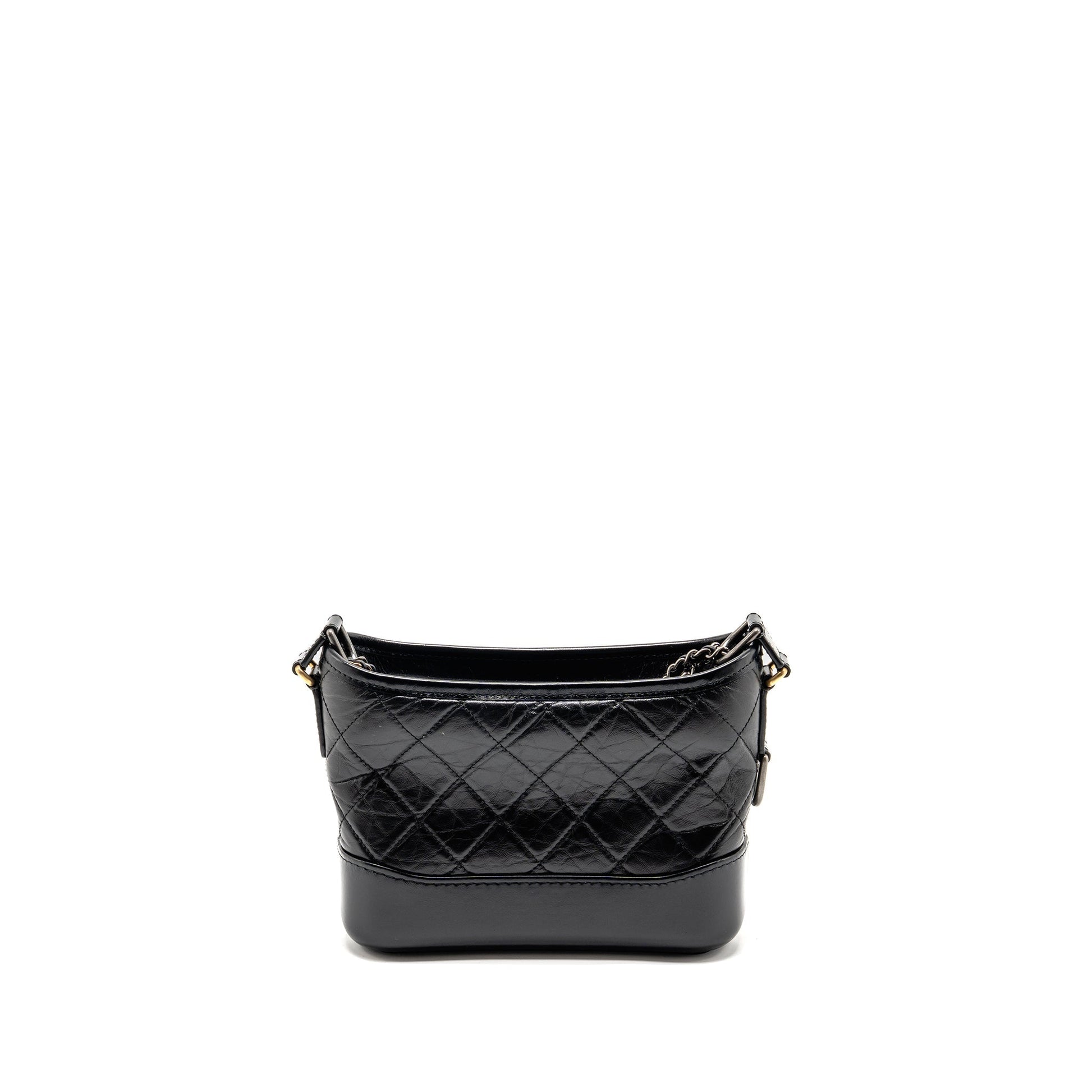 Chanel Gabrielle Hobo Aged Calfskin Hardware Multicolour Black Small Shoulder Bag Hardware 1