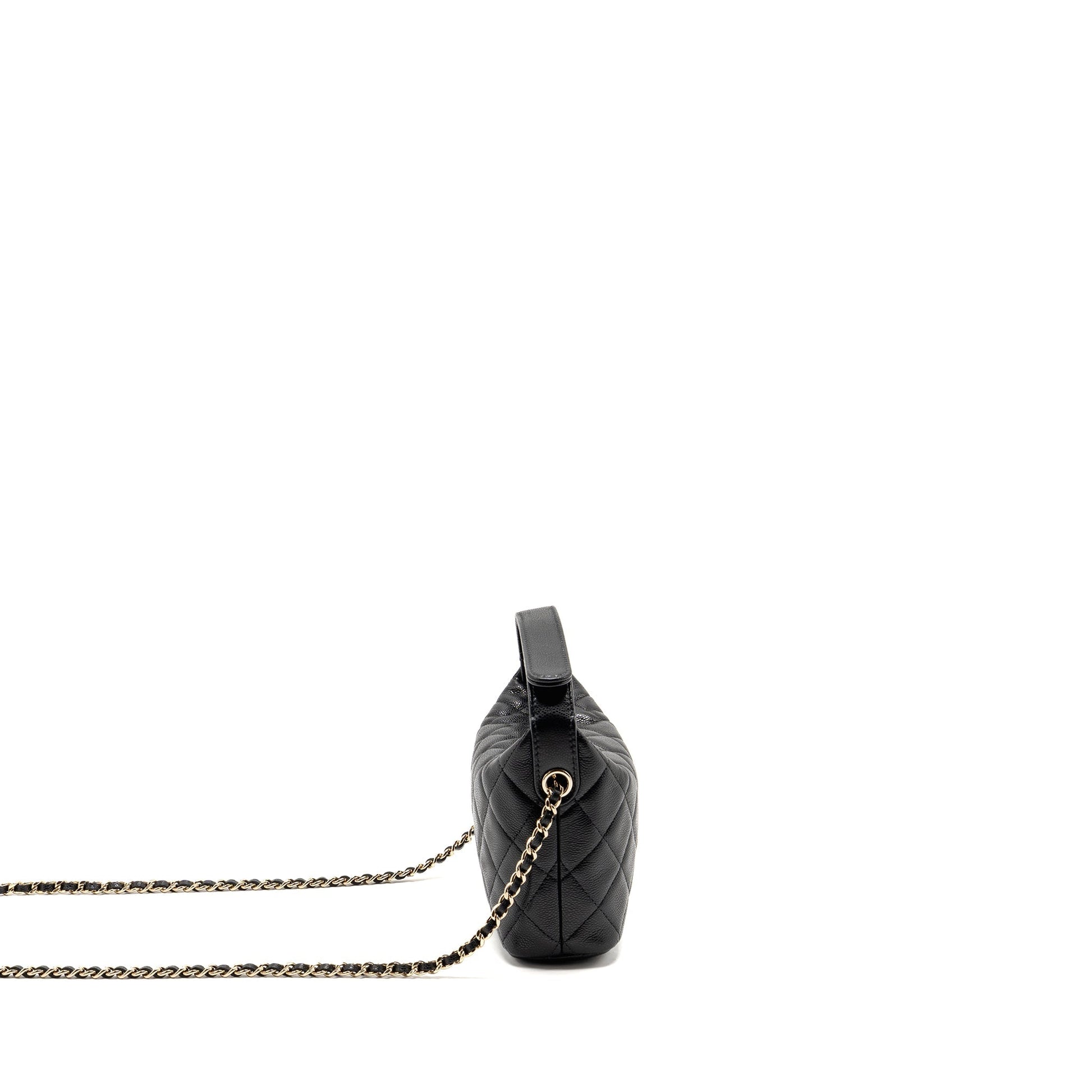 Chanel 25c Quilted Hobo Caviar GHW microchip Black Shoulder Bag Ghwmicrochip 2
