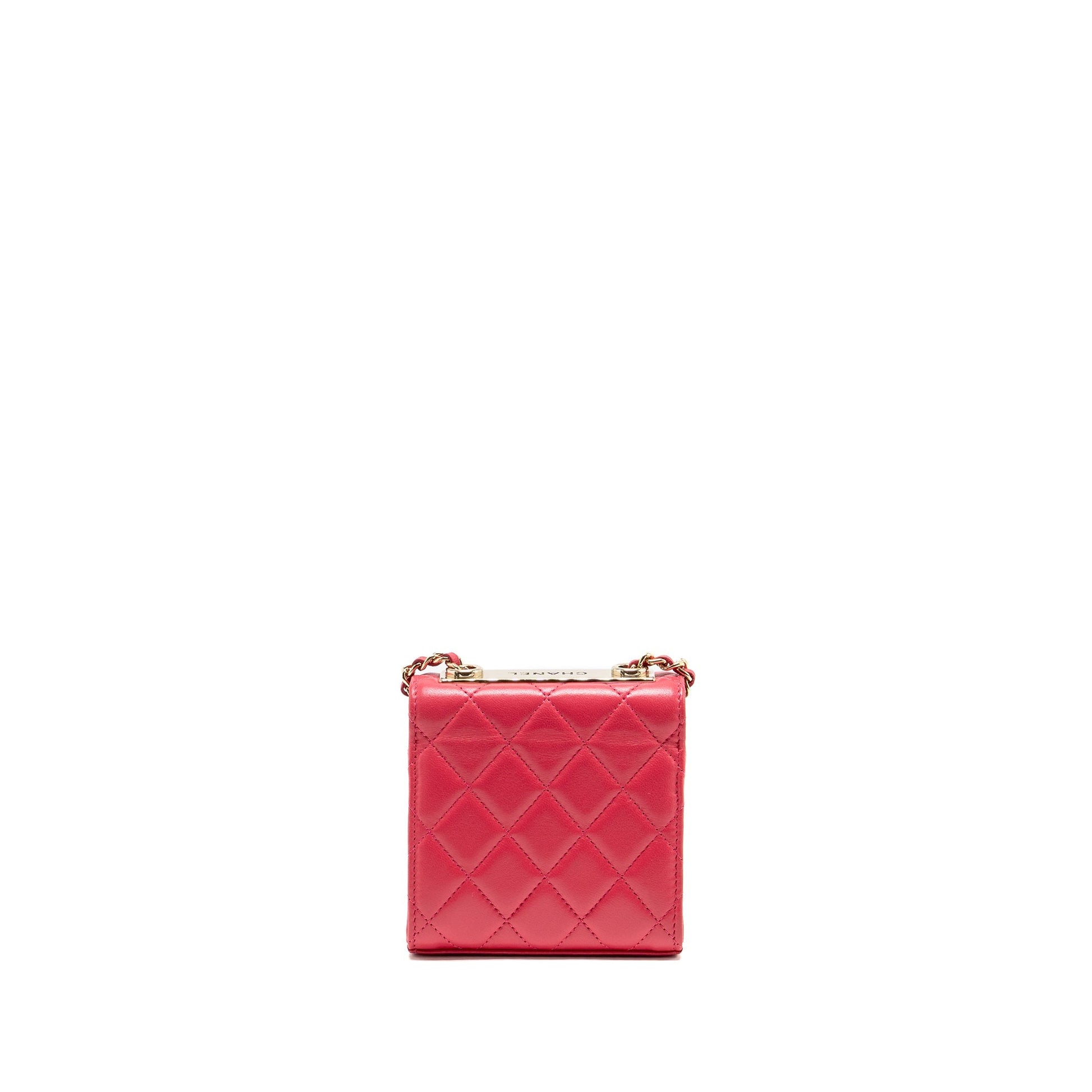 Chanel Trendy CC Lambskin LGHW Pink Clutch Bag Pink Lghw