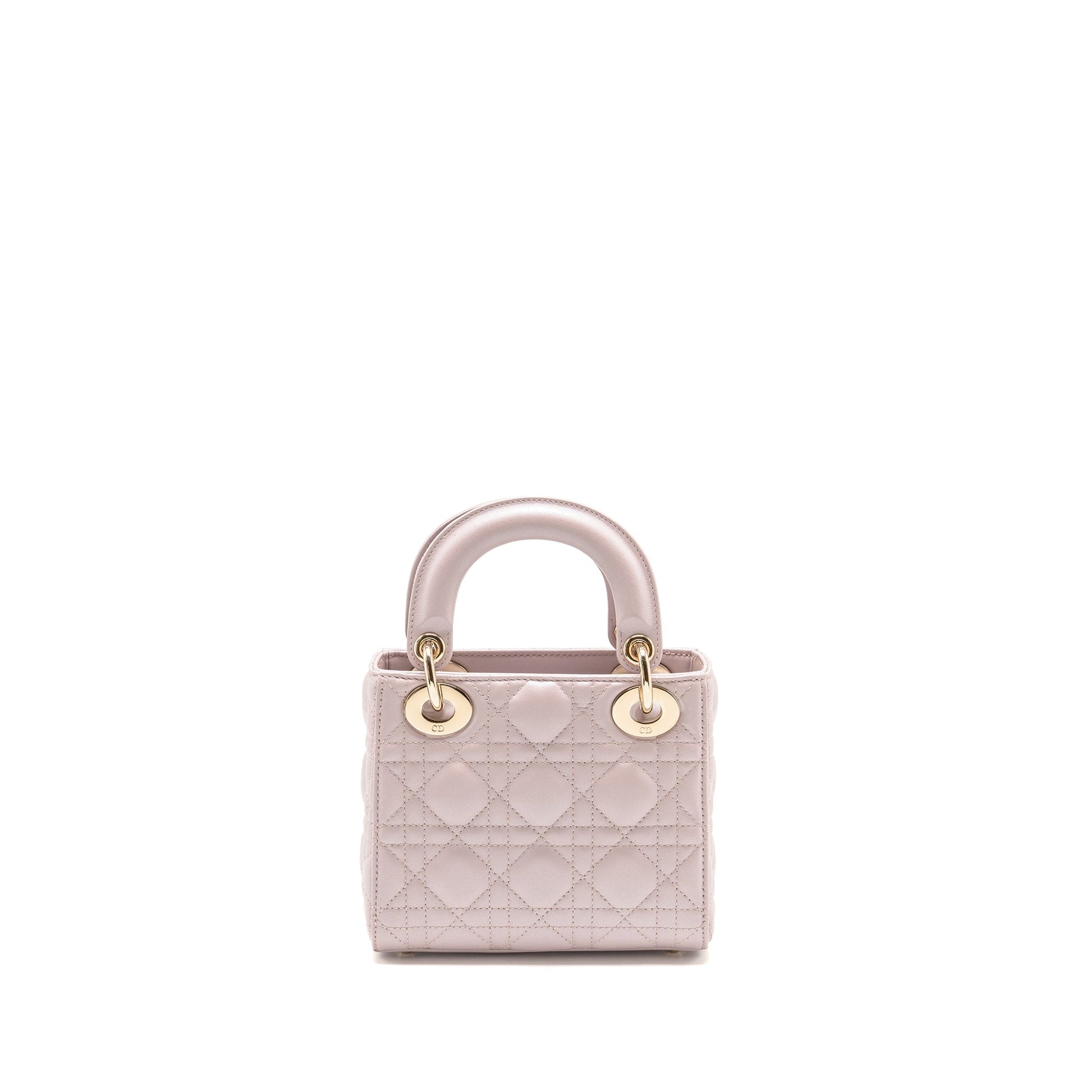 Dior Lady Lambskin Light Handbag Pink Mini Travel Bag