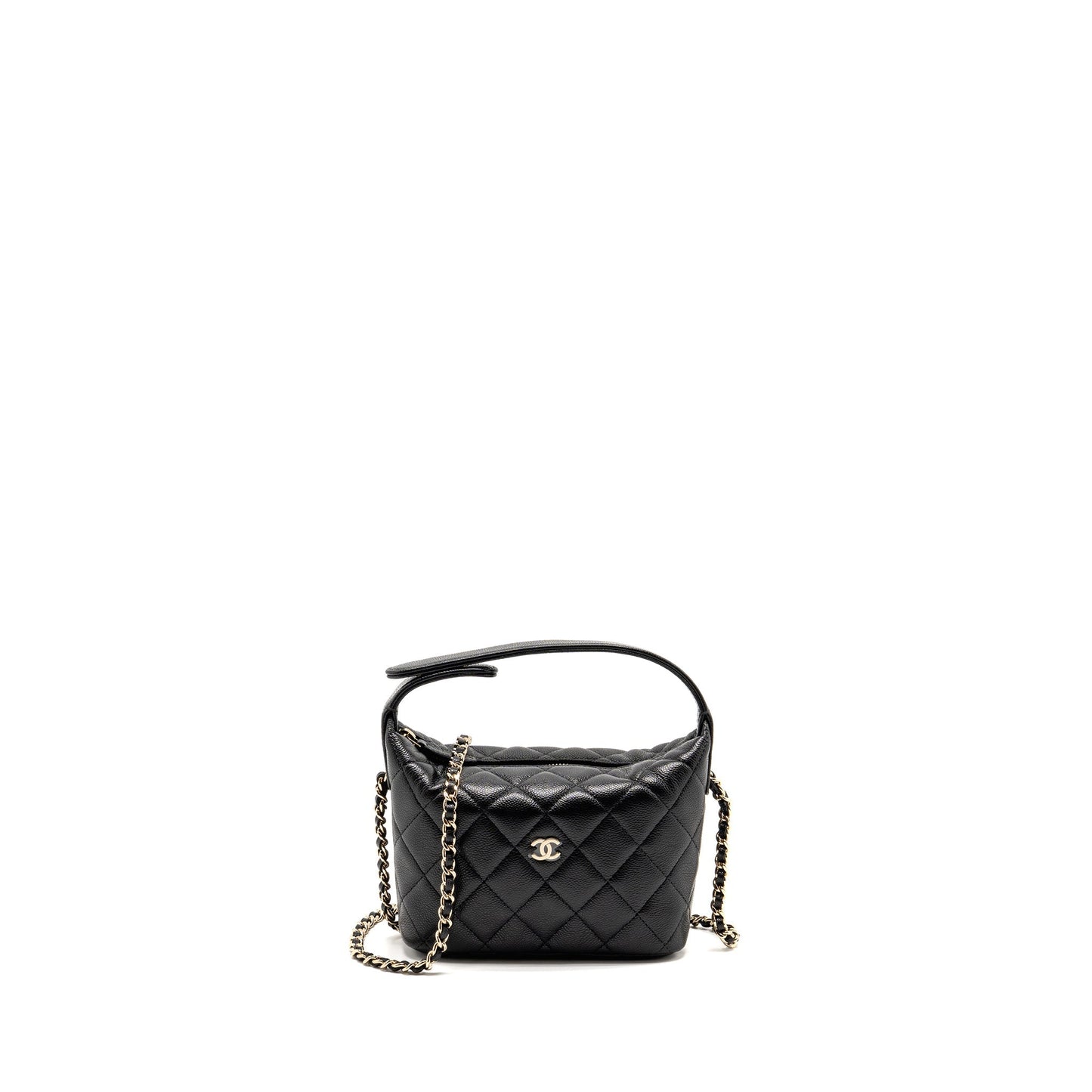 Chanel 25c Quilted Hobo Caviar GHW microchip Black Shoulder Bag Ghwmicrochip 2