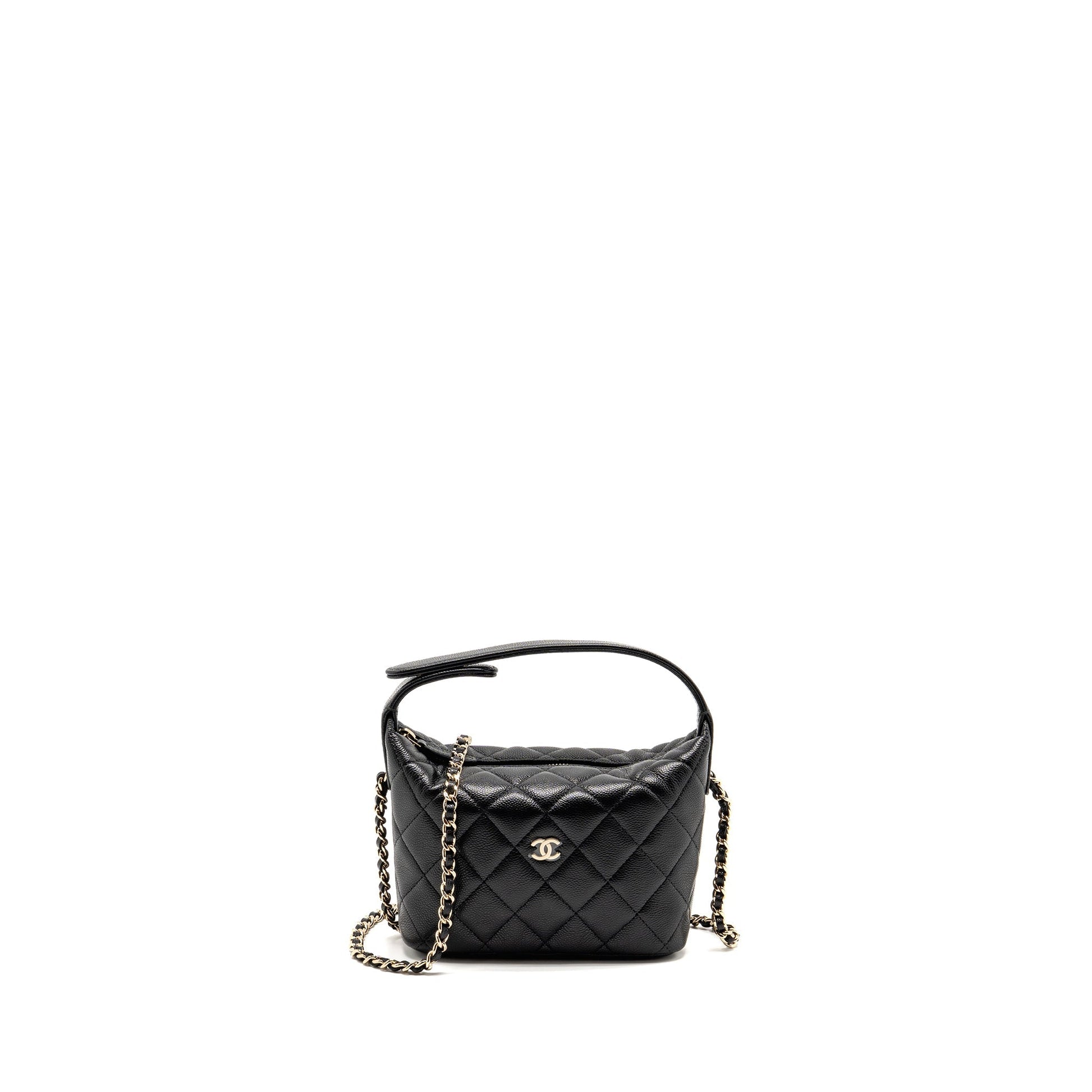 Chanel 25c Quilted Hobo Caviar GHW microchip Black Shoulder Bag Ghwmicrochip 2