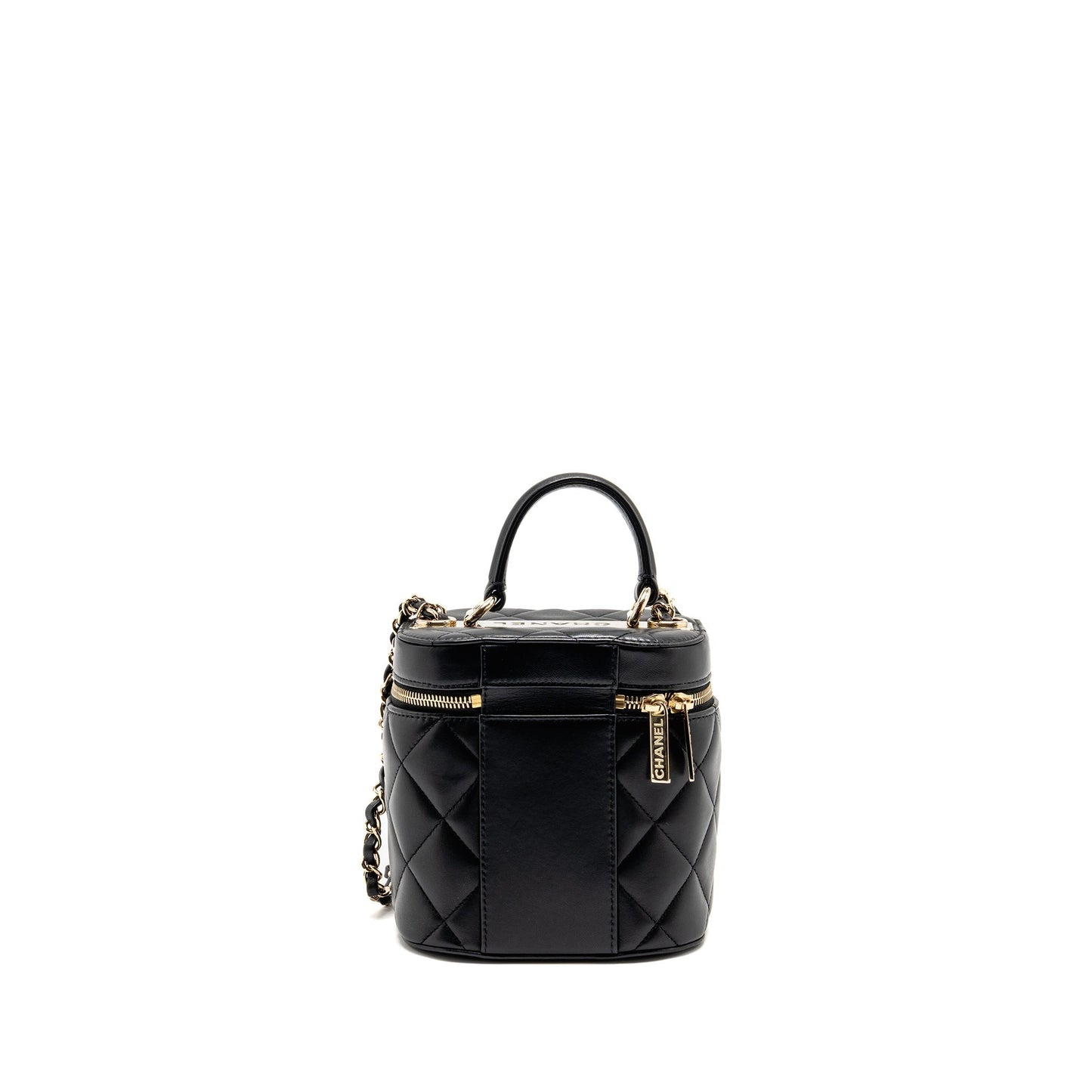 Chanel Trendy CC Round Vanity Lambskin LGHW Black Crossbody Bag Lghw 1