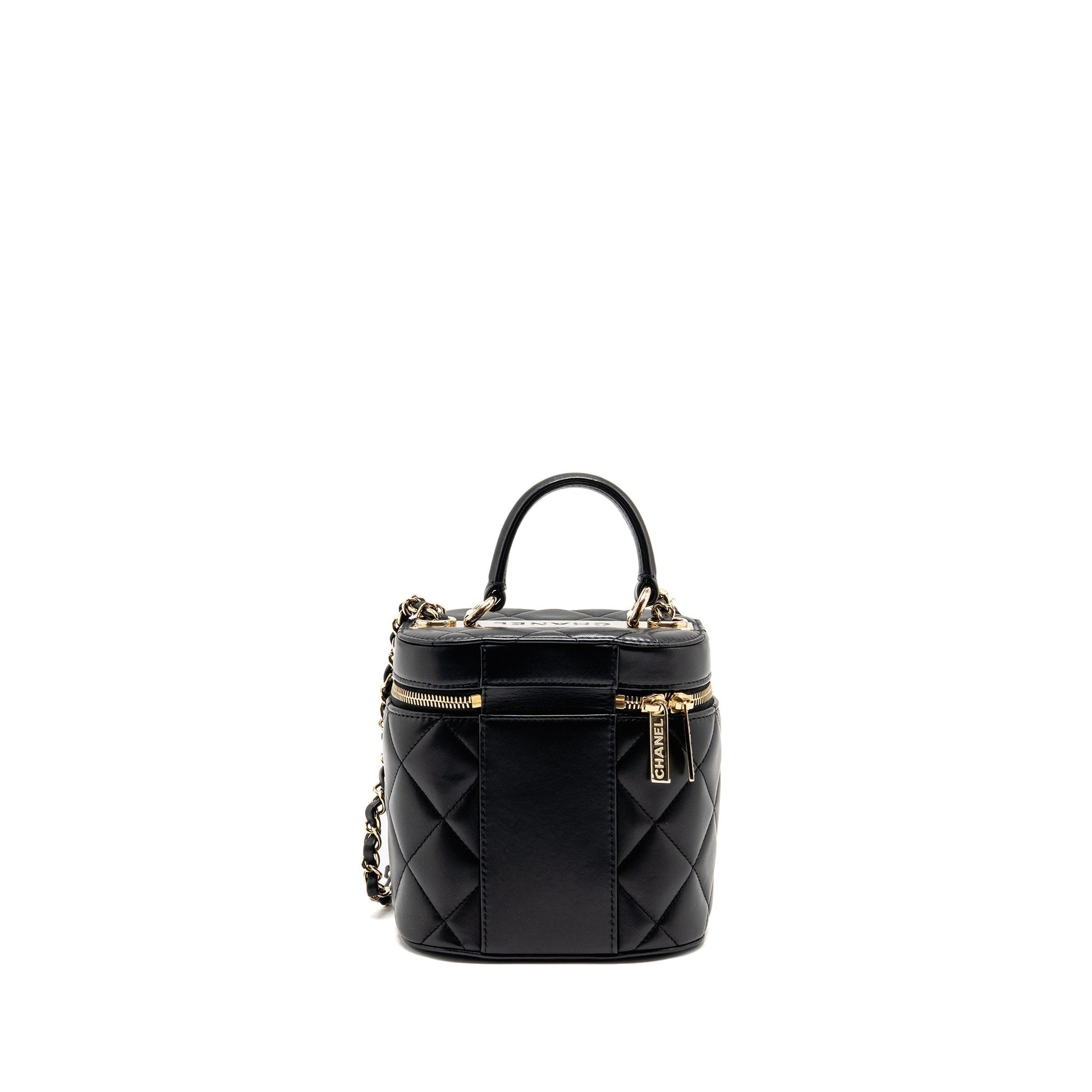 Chanel Trendy CC Round Vanity Lambskin LGHW Black Crossbody Bag Lghw 1