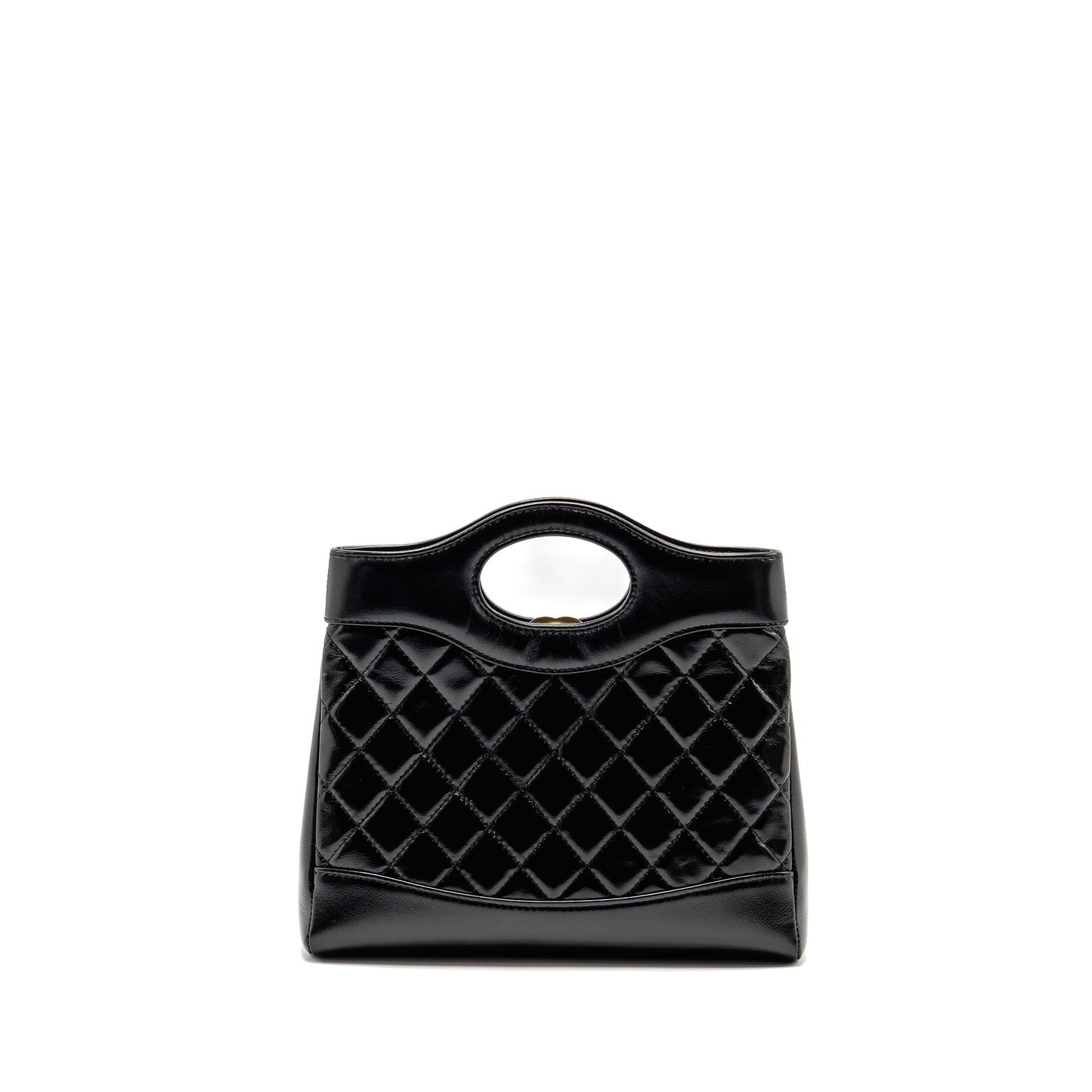 Chanel 31 Shiny Calfskin LGHW Microchip Black Mini Bag Microchip 1