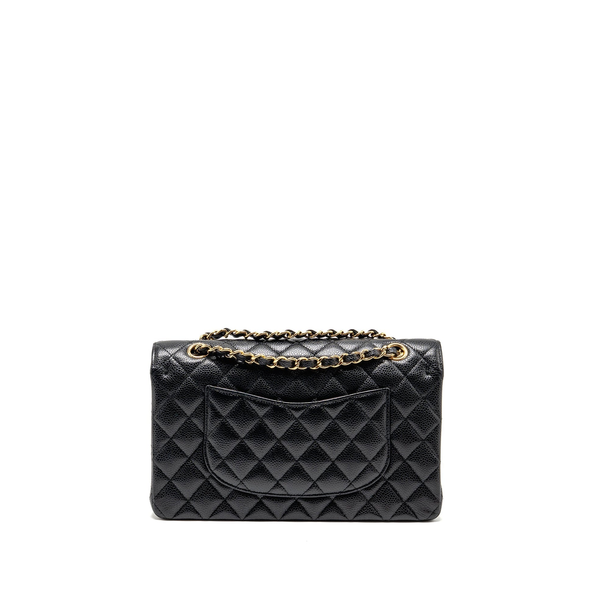 Chanel Classic Double Flap Caviar GHW Black Shoulder Bag Ghw 2
