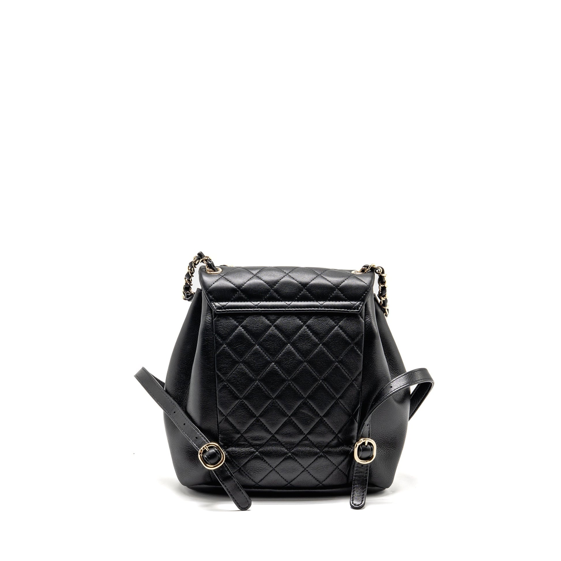 Chanel Duma Backpack Calfskin LGHW Microchip Black