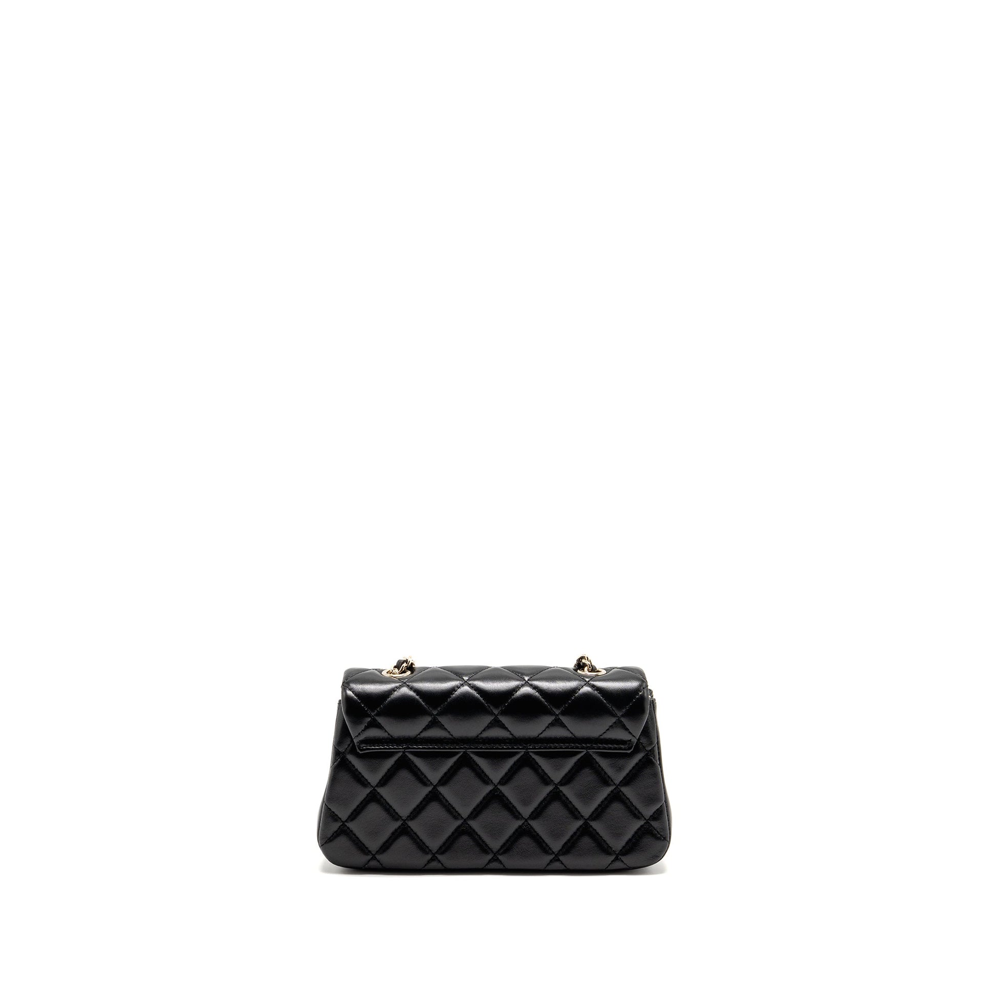 Chanel 25s Flap Lambskin GHW microchip Black Shoulder Bag