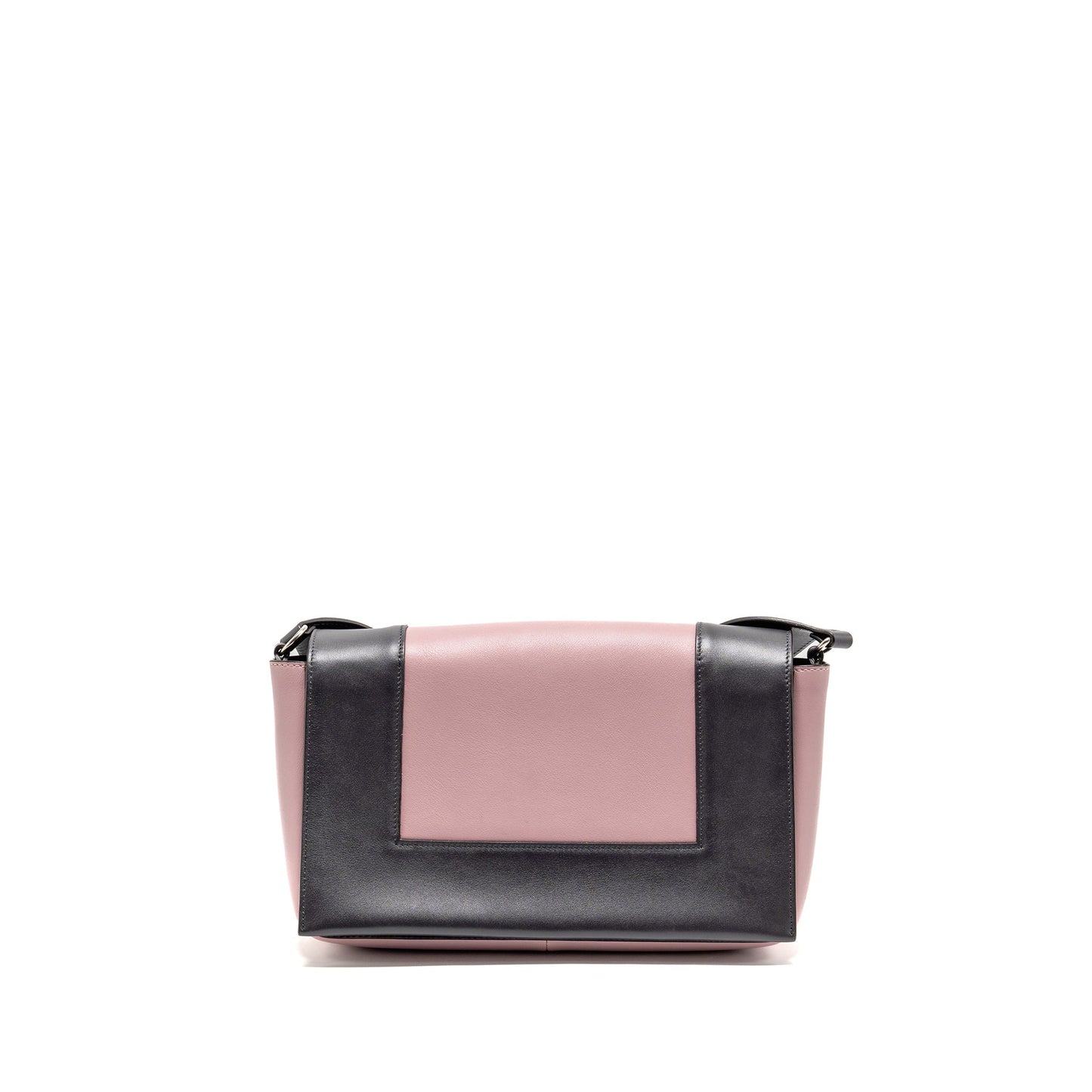 Celine Frame Purse Calfskin Grey Handbag Pink Travel Bag