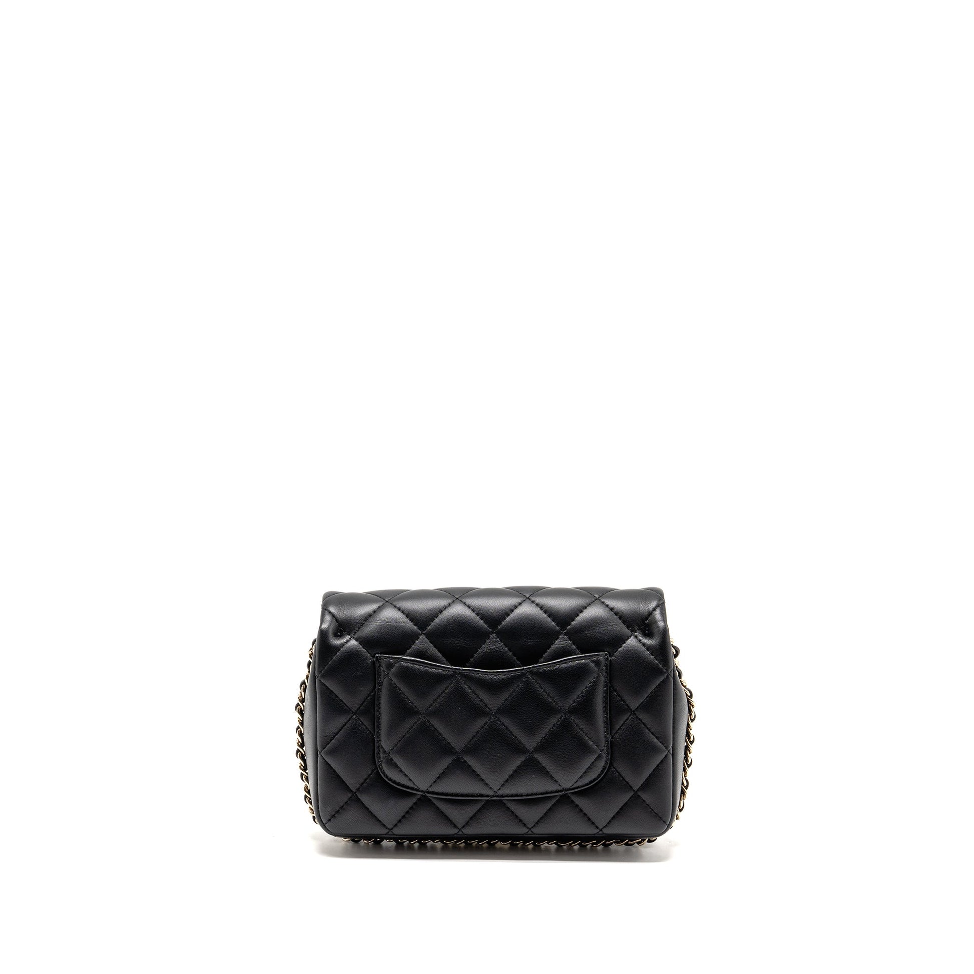 Chanel Quilted Flap Pearl Detailed Lambskin LGHW Black Shoulder Bag