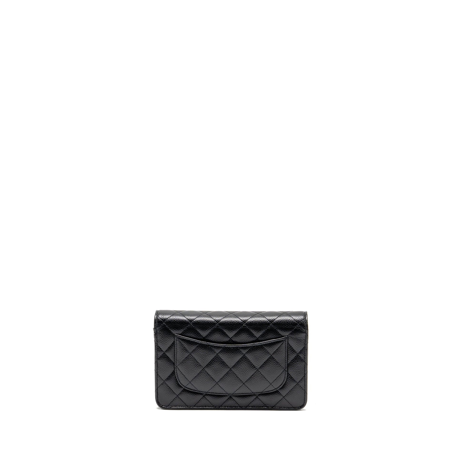 Chanel Classic On Caviar GHW microchip Black Wallet Case Ghwmicrochip 4