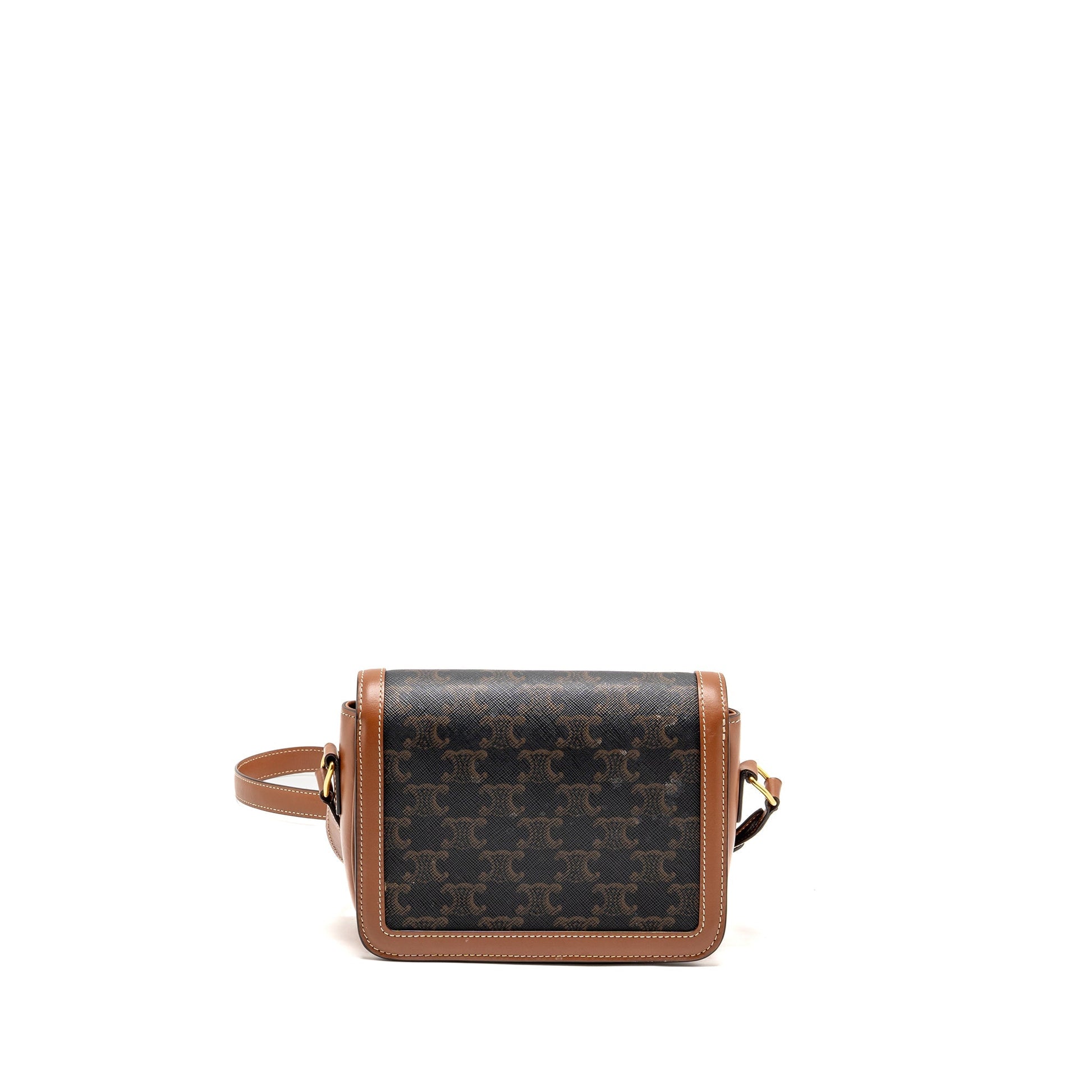 Celine Teen Triomphe Purse Triomphe Calfskin Multicoloour Handbag Canvas Brown Travel Bag