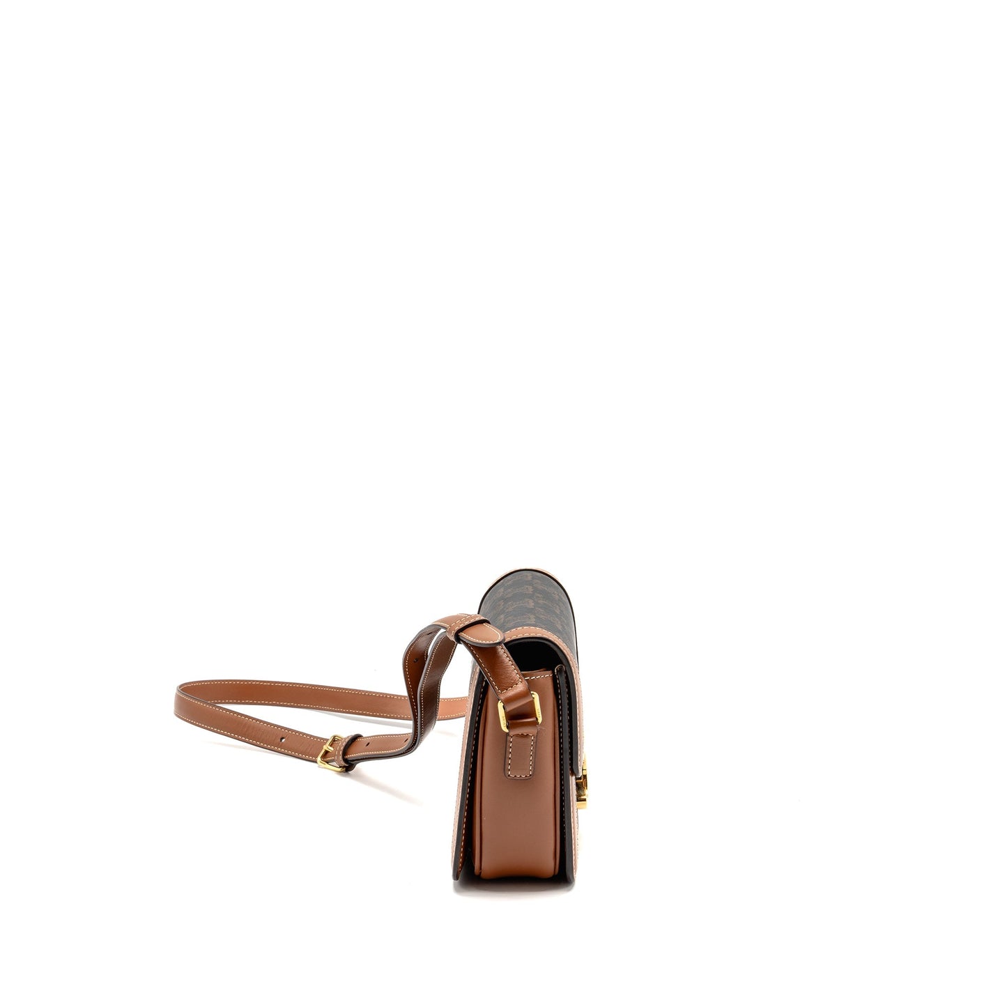 Celine Teen Triomphe Purse Triomphe Calfskin Multicoloour Handbag Canvas Brown Travel Bag