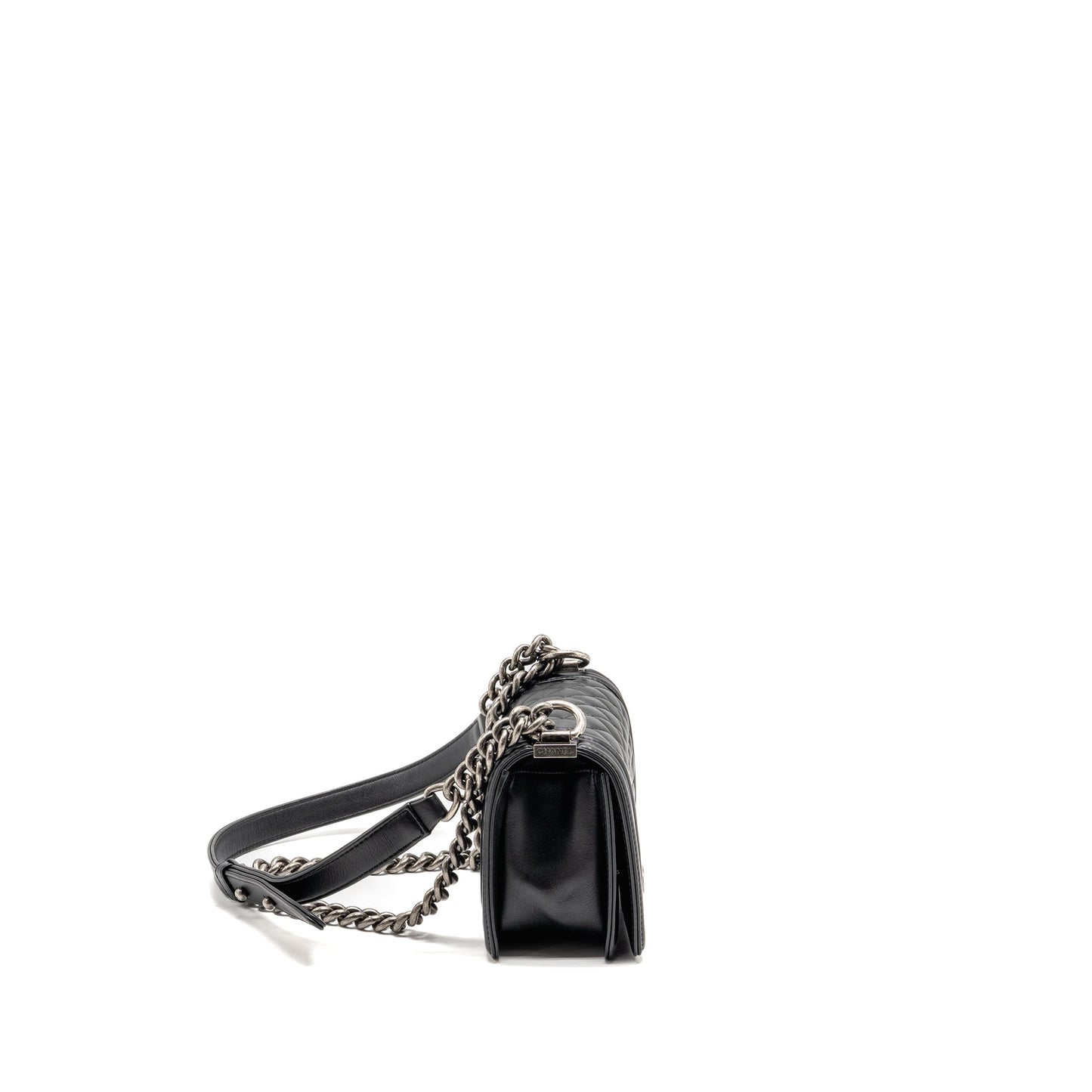 Chanel Boy Calfskin SHW Black Small Handbag