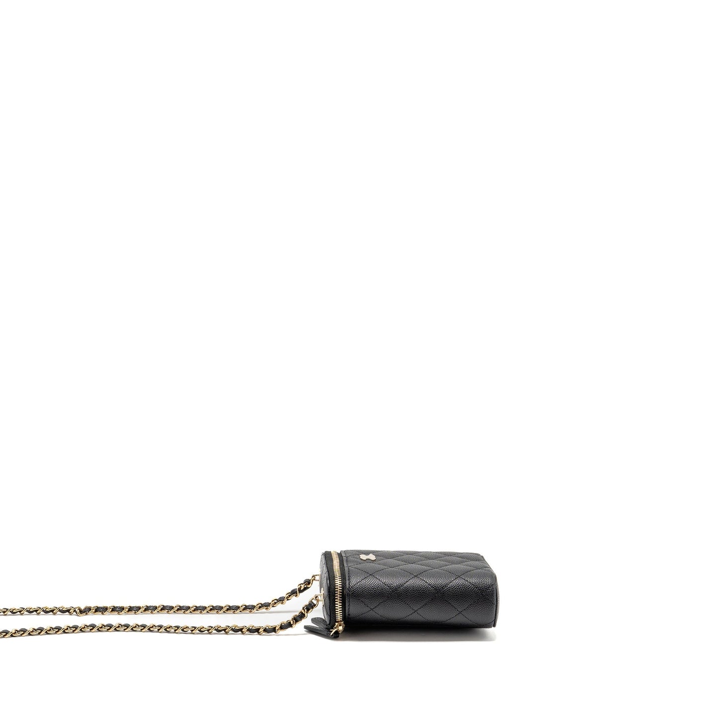 Chanel Vanity Caviar LGHW microchip Black Mini Bag Black Lghwmicrochip