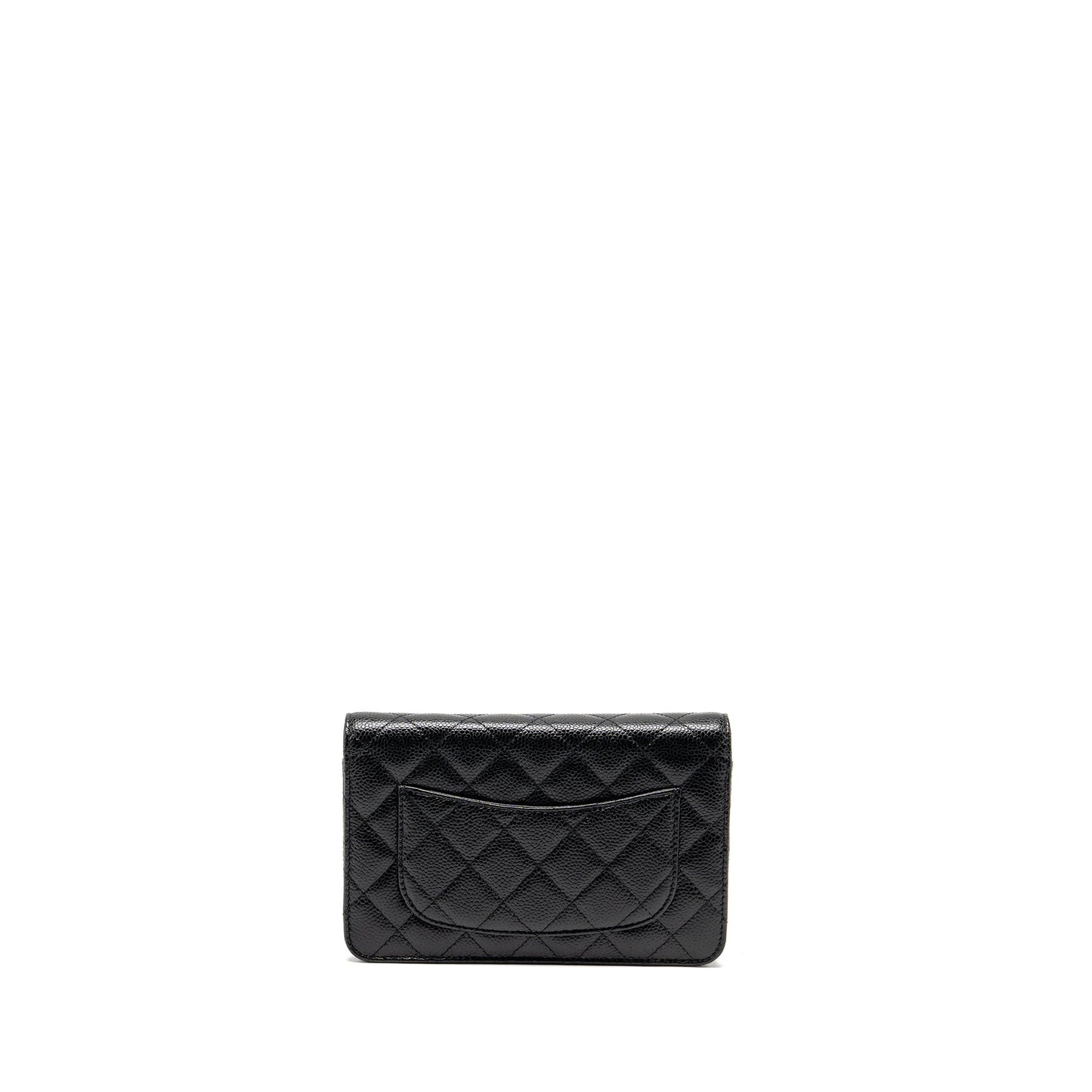 Chanel Classic on Caviar GHW Black Wallet Case Ghw 24