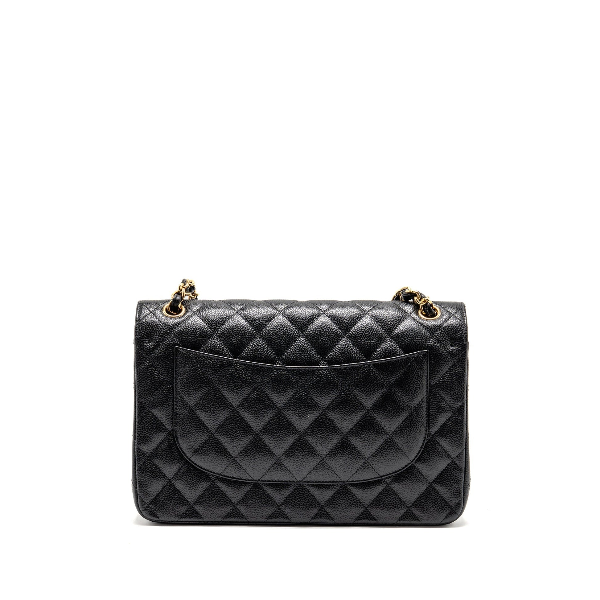 Chanel Jumbo Classic Double Flap Caviar GHW Black Shoulder Bag Ghw 11