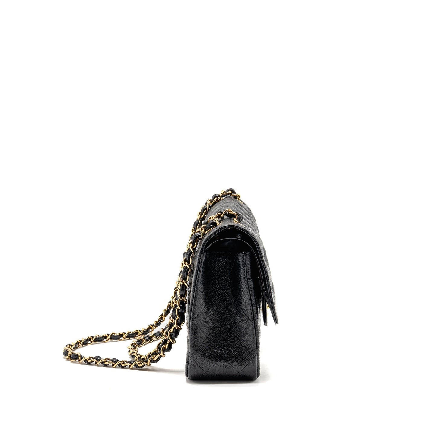 Chanel Jumbo Classic Double Flap Caviar GHW Black Shoulder Bag Ghw 11