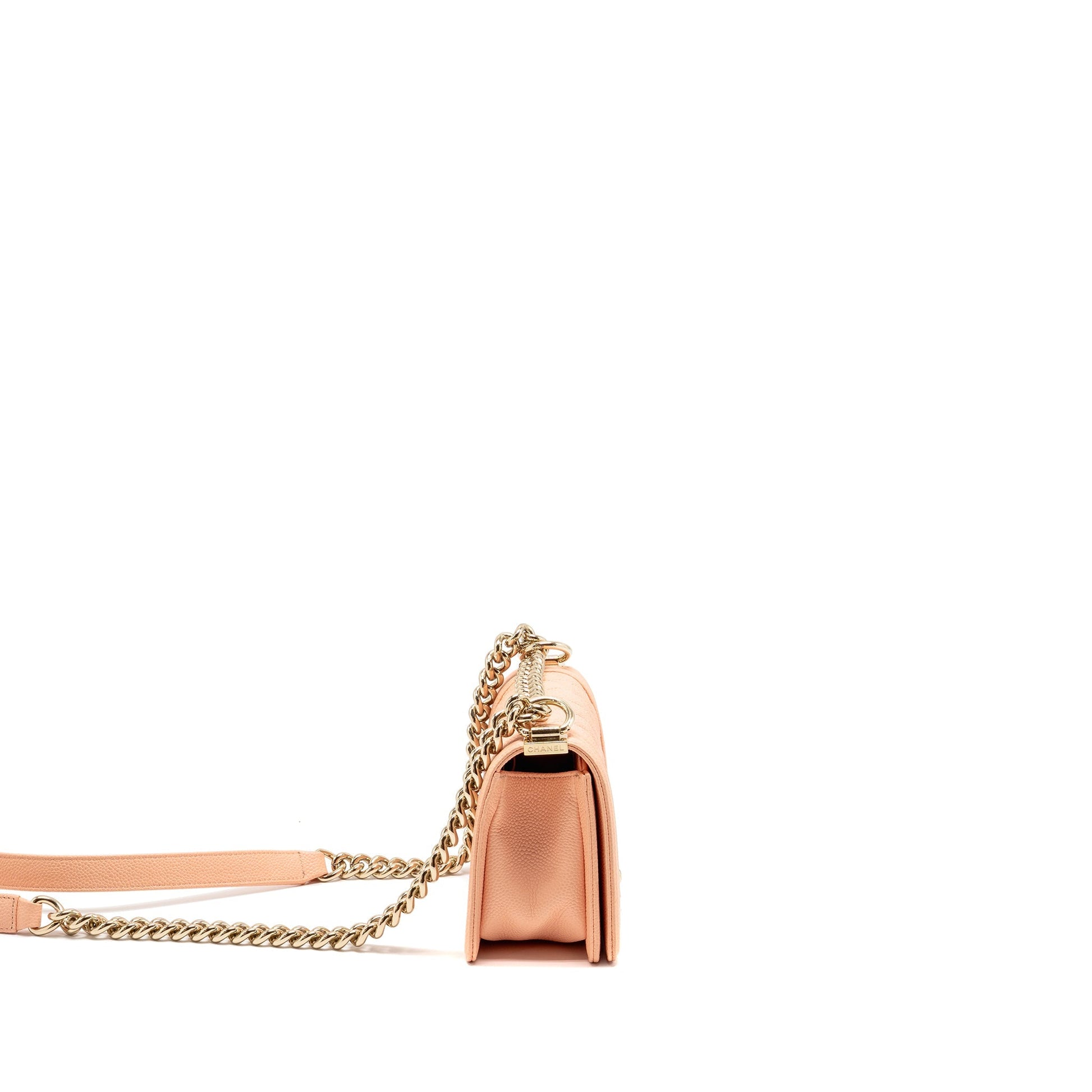 Chanel Boy Caviar Light LGHW Pink Small Handbag Lghw 1