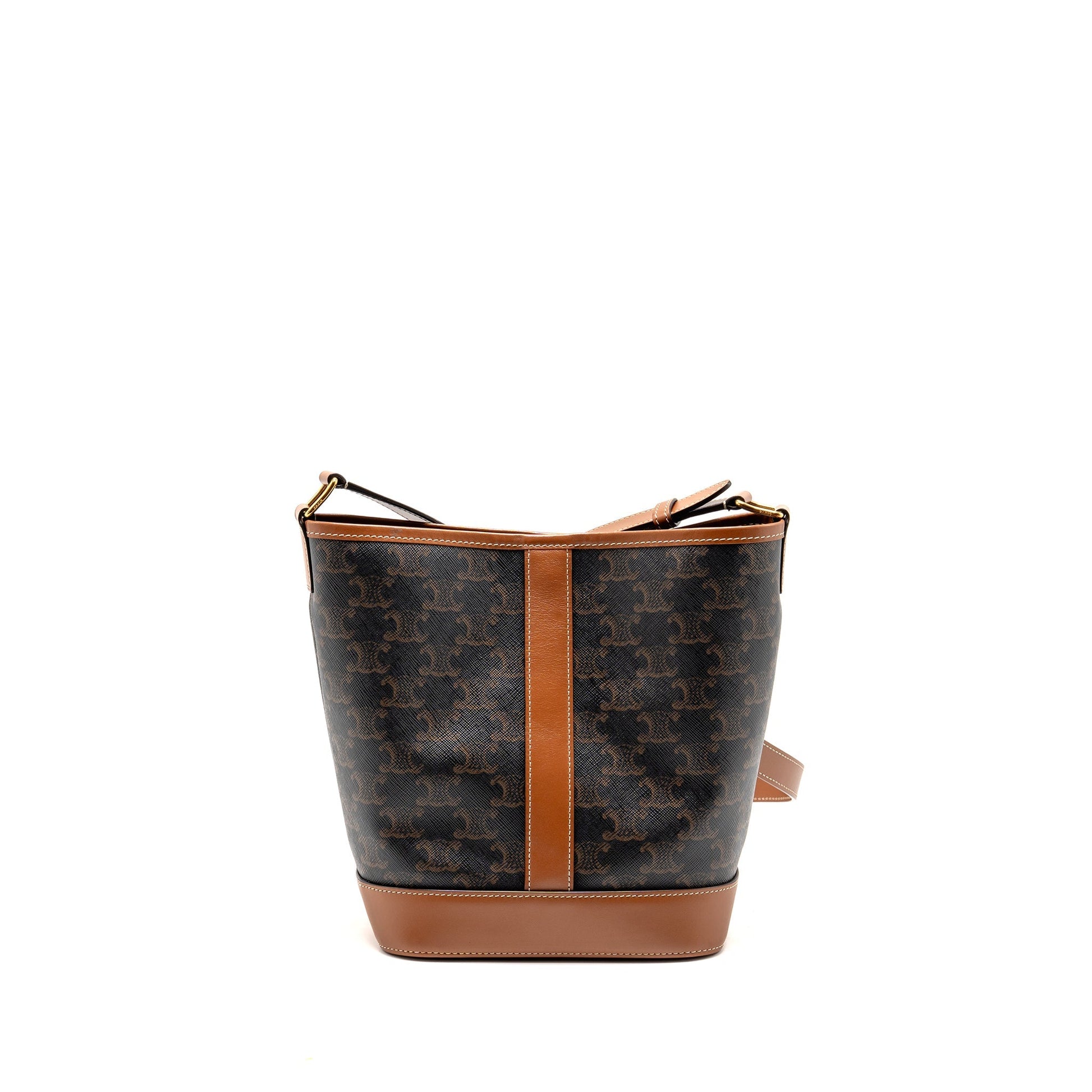 Bucket Purse Triomphe Handbag Leather Canvas Bucket Bag