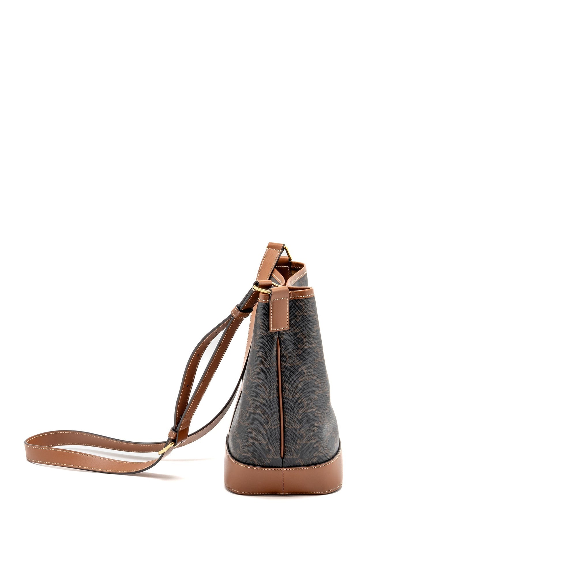 Bucket Purse Triomphe Handbag Leather Canvas Bucket Bag
