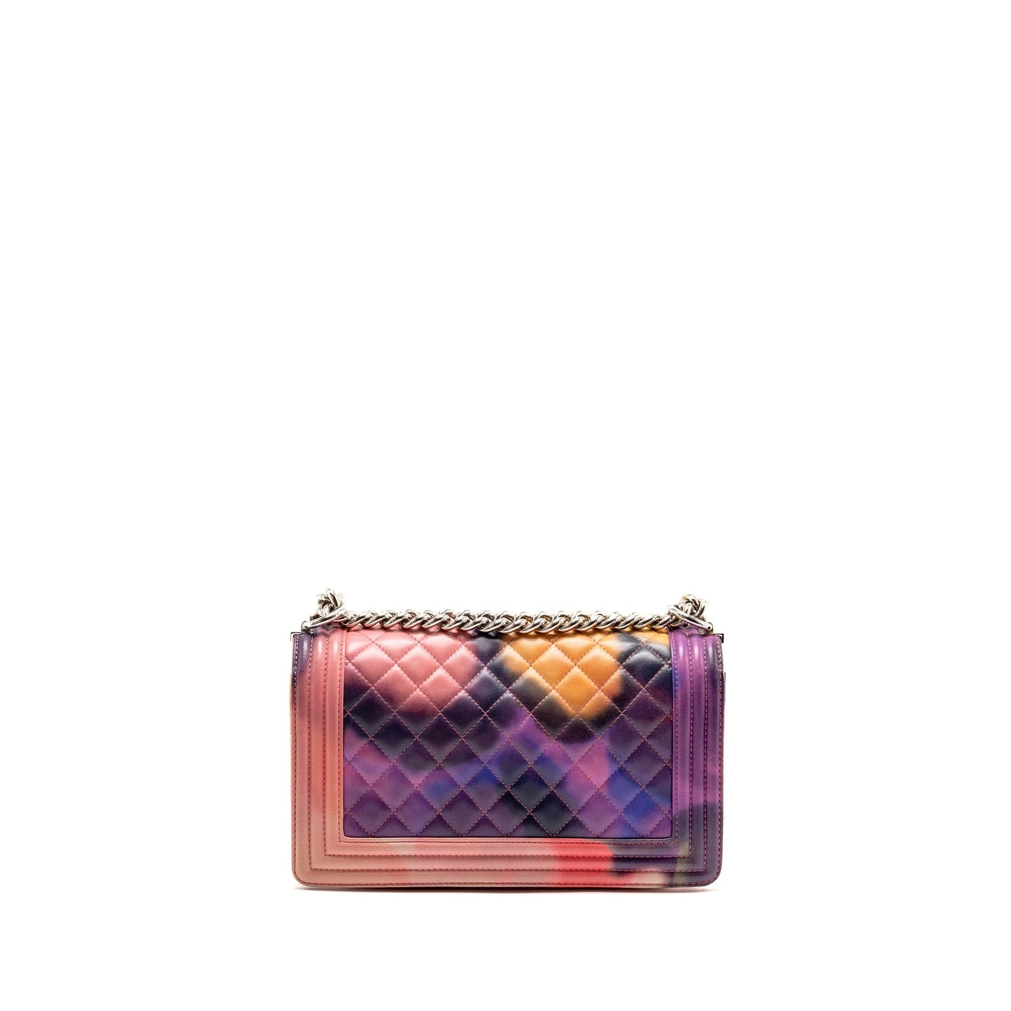 Chanel Boy Flower Print Lambskin SHW Multicolour Handbag