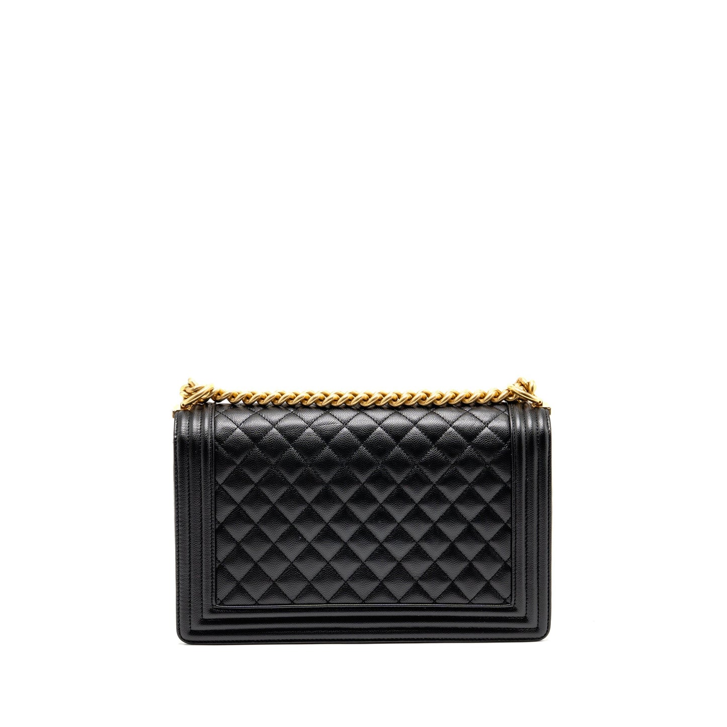 Chanel New boy Caviar GHW Microchip Black Handbag