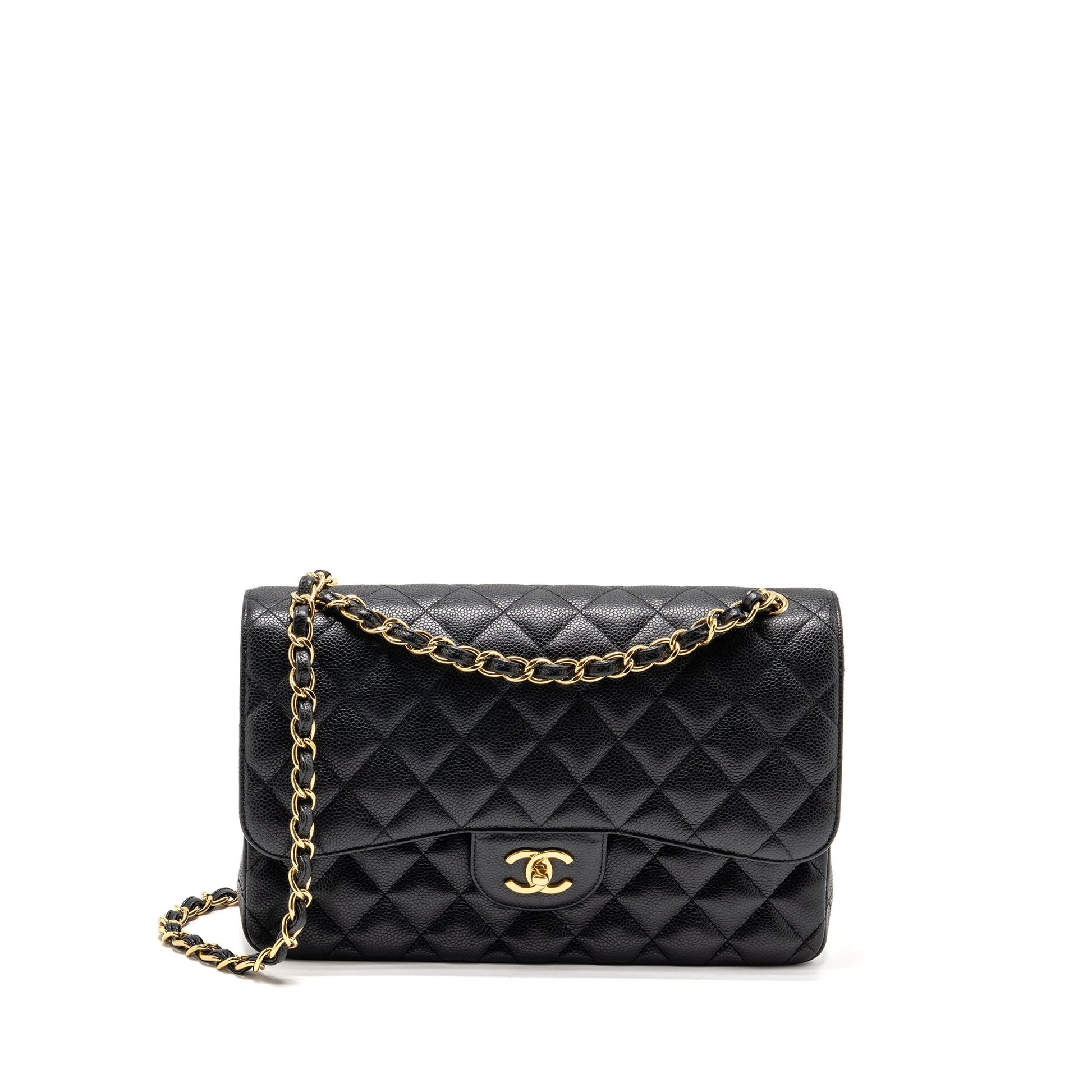 Chanel Jumbo Classic Double Flap Caviar GHW Black Shoulder Bag Ghw 1
