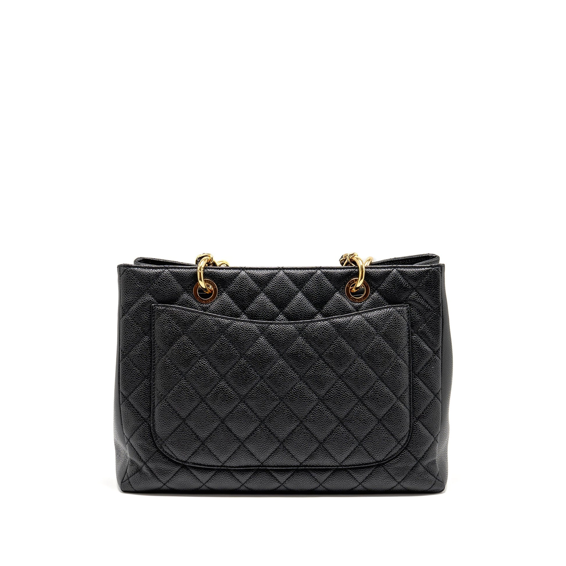 Chanel Grand Shopping Caviar GHW Black Tote Bag Ghw 10